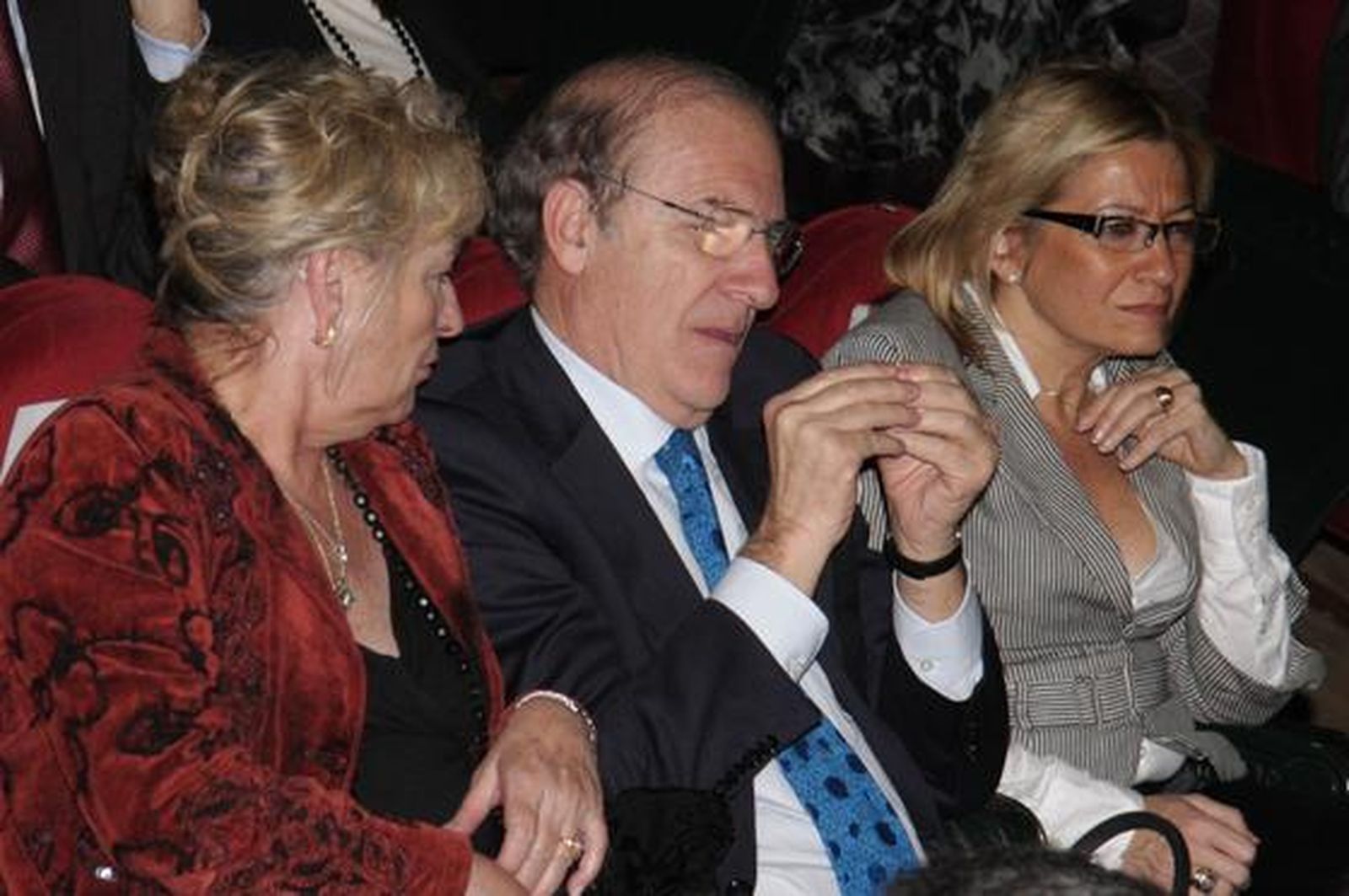 Rosamar Prieto, Pedro Rodríguez y Carmen Tovar.