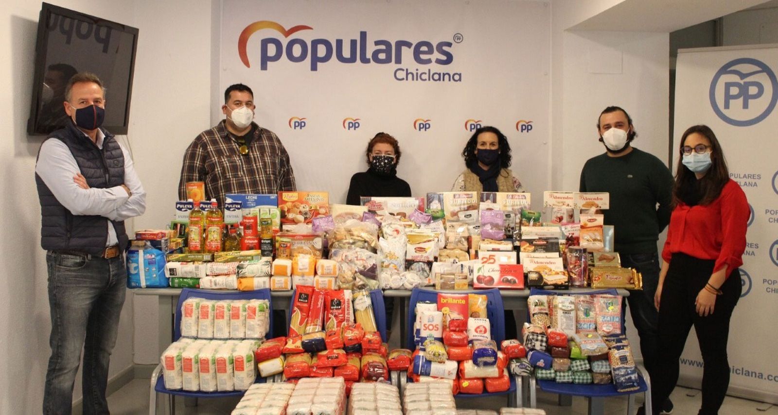 Alimentos que fueron entregados a la Olla Solidaria.