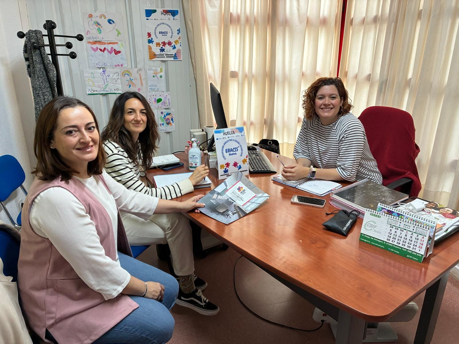 Trabajadoras de Eracis+ en Huelva.