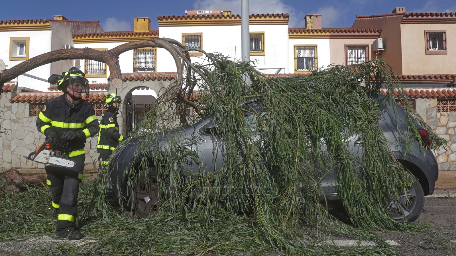 Fotos de los desperfectos provocados por la borrasca Efraín en el Campo de Gibraltar