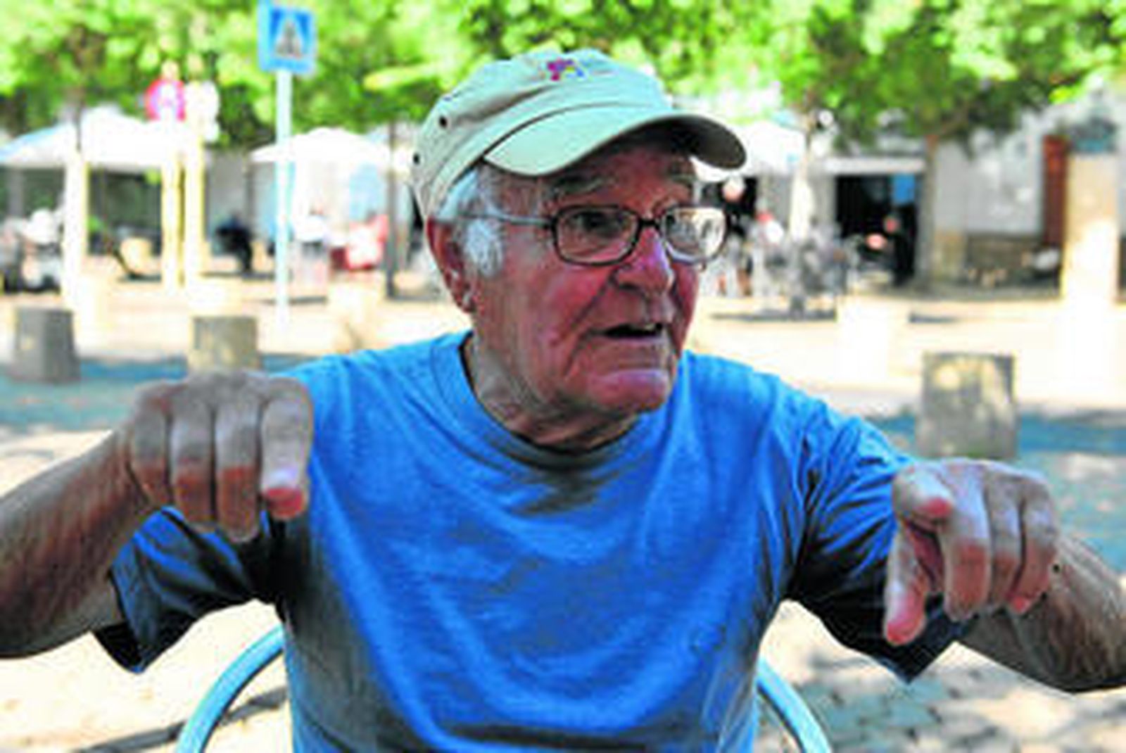 Manuel Rodríguez Carmona, en la Alameda.