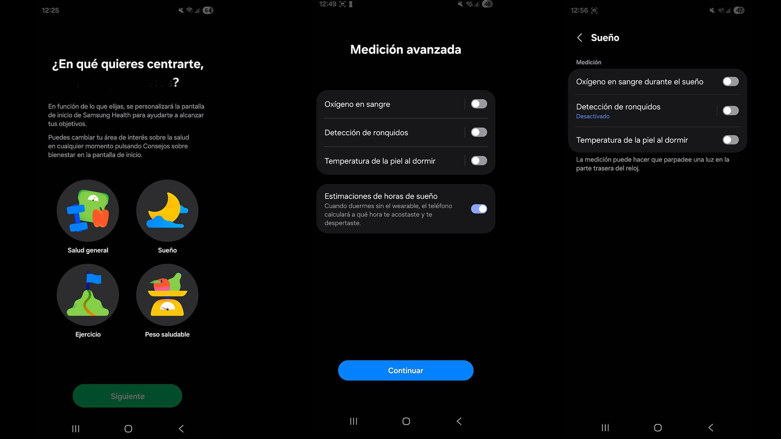 Samsung Galaxy Watch8 - Configuración de salud con Samsung Health