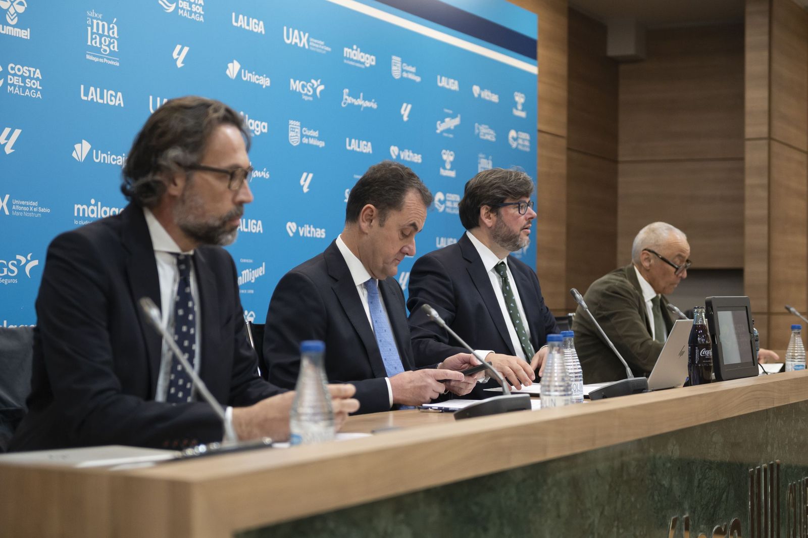 Una imagen del la Junta General de Accionistas del Málaga CF