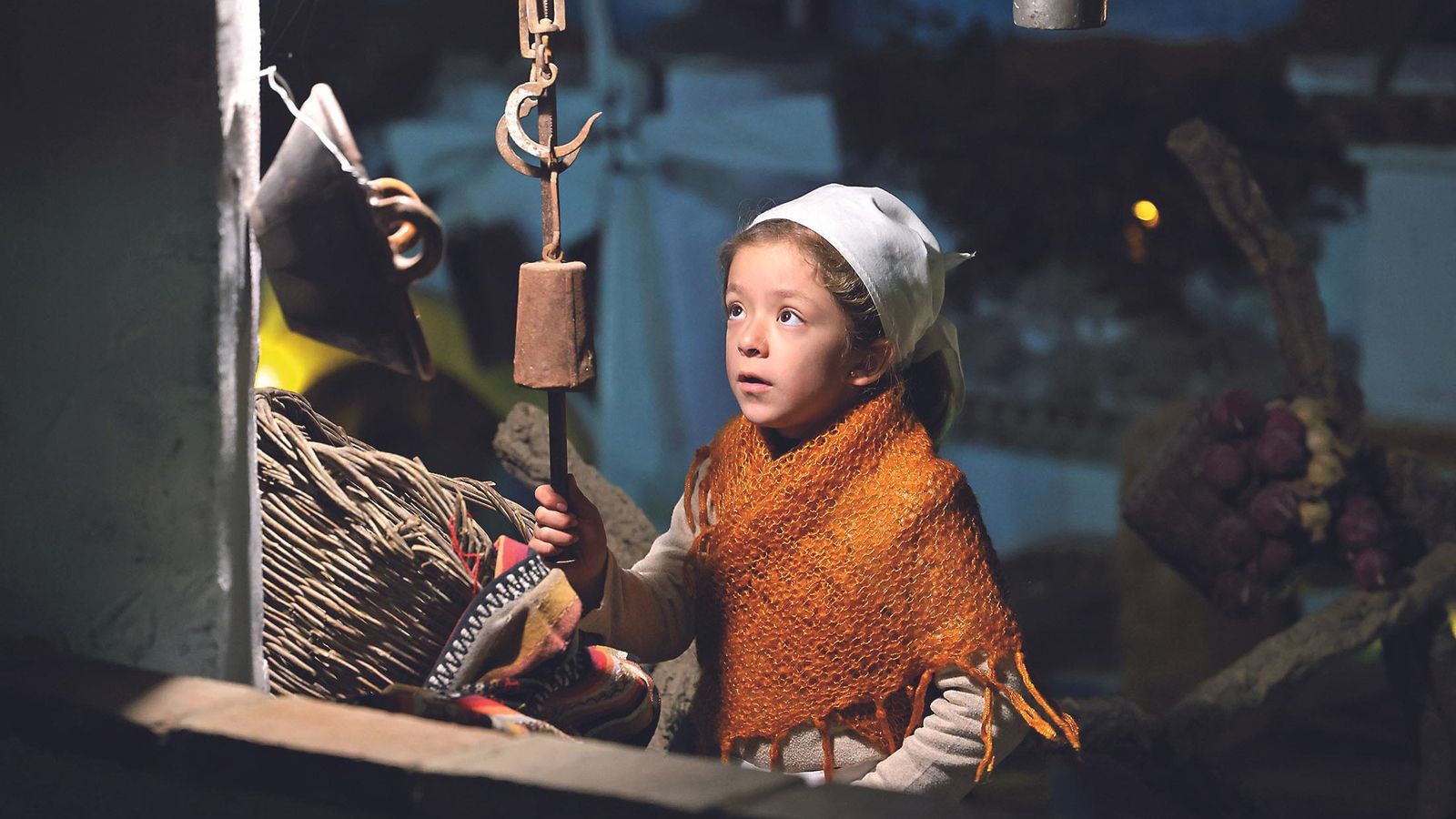 Una de las escenas del Belén Viviente de Beas