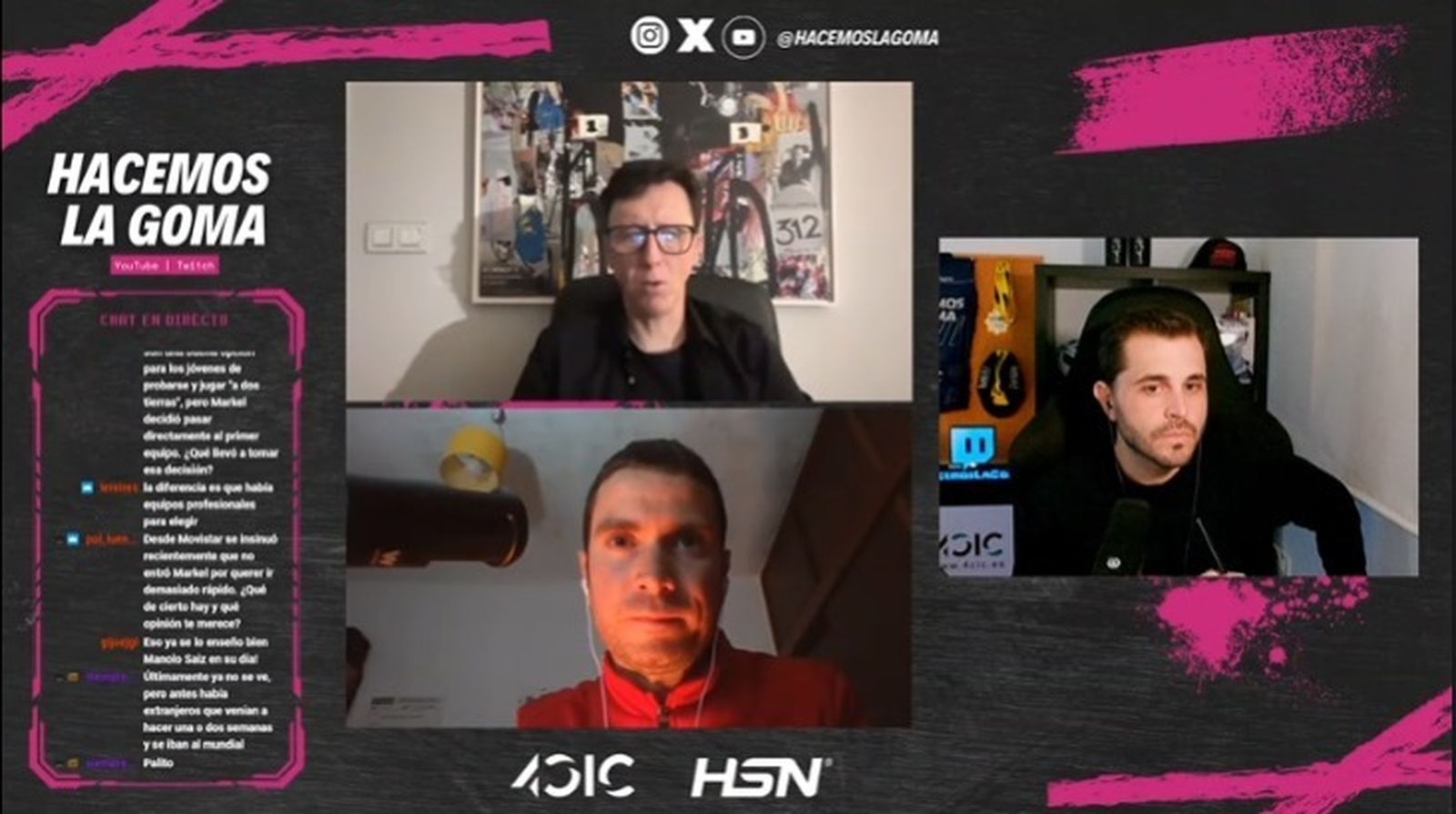 Momento del programa con la presencia del exciclista Joseba Beloki.