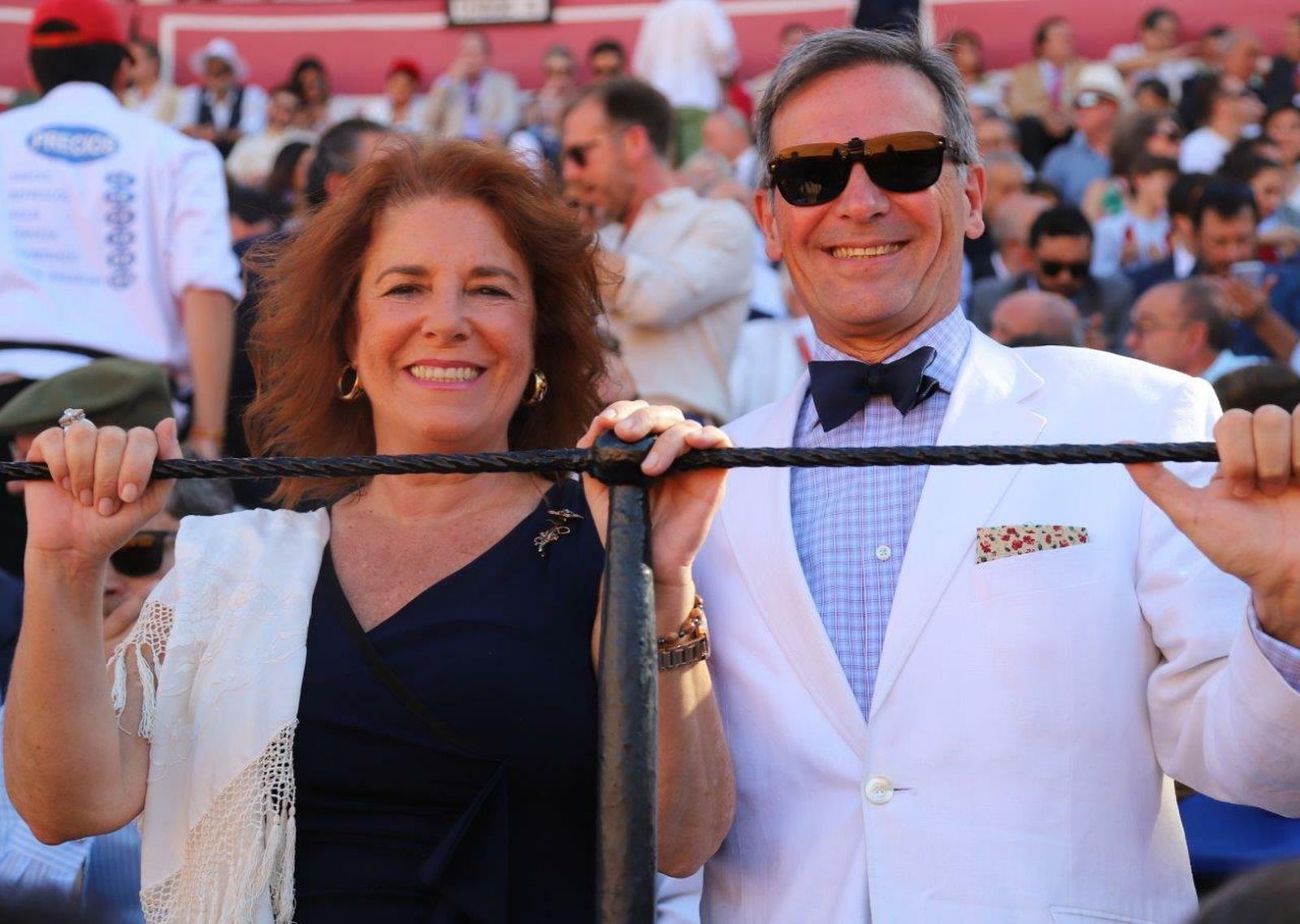 Remedín Vázquez, hija del torero Manolo Vázquez con su marido, Amable Esparza.