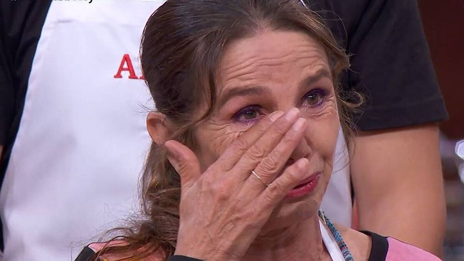 Llorando, en la última entrega del 'talent' culinario.