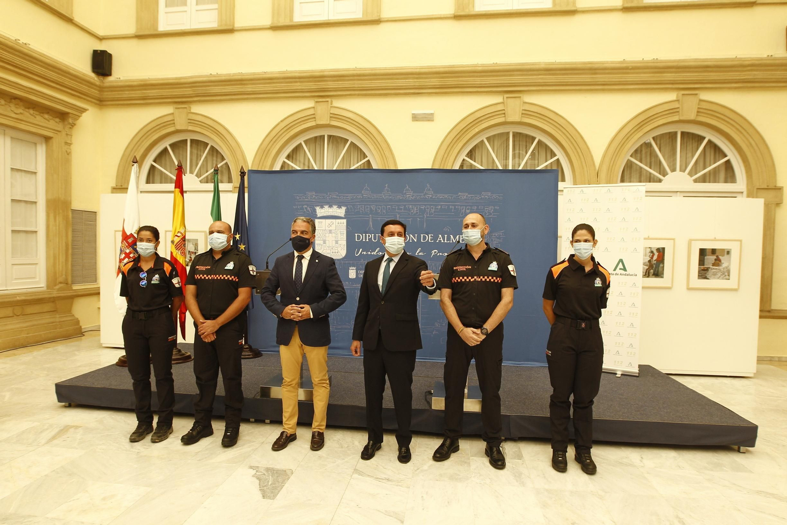 Visita del Consejero de Presidencia de la Junta de Andalucía, Elías Bendodo, a la Diputación de Almería.