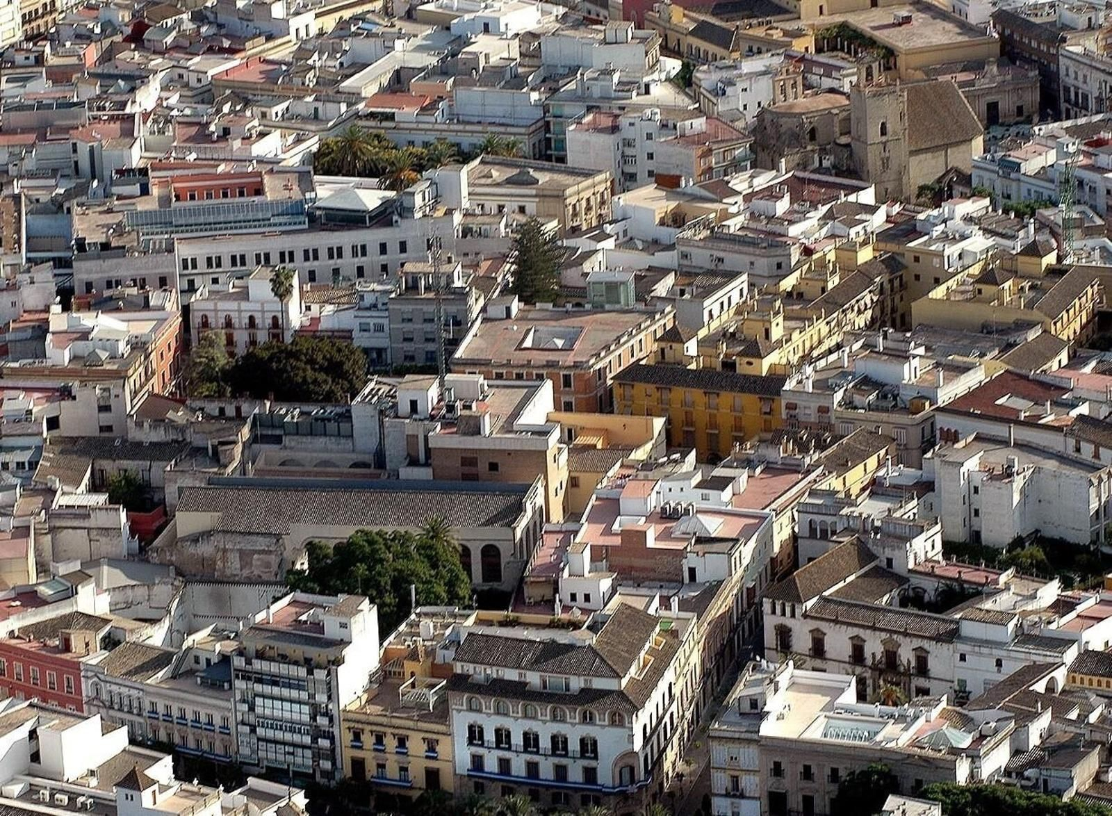 Panorámica del centro histórico de Jerez. Panorámica del centro histórico de Jerez.