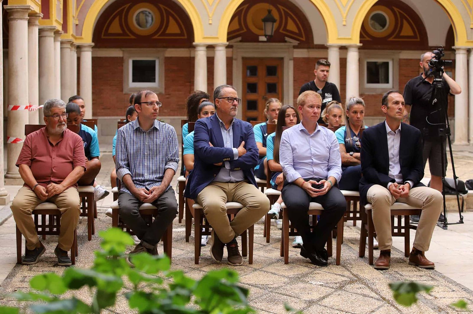 Recepción del Ayuntamiento al Sporting de Huelva, en imágenes