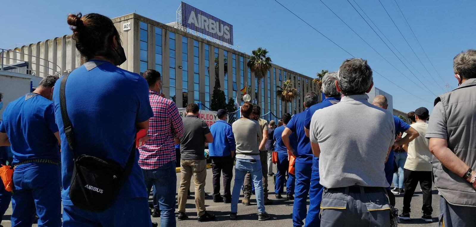 Asamblea de trabajadores en Airbus Puerto Real, este lunes