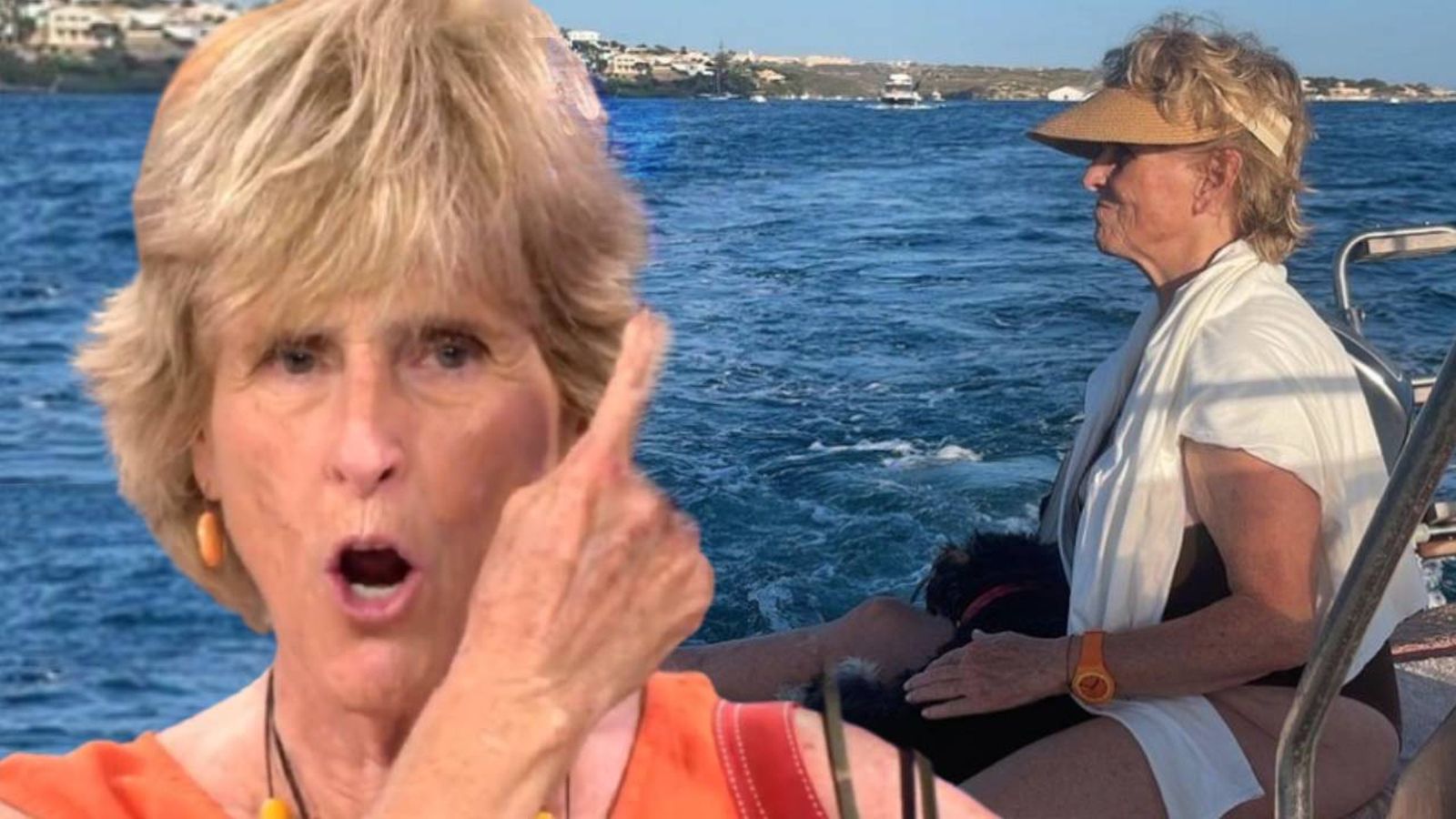 Rescatan a Mercedes Milá de un angustioso accidente en alta mar