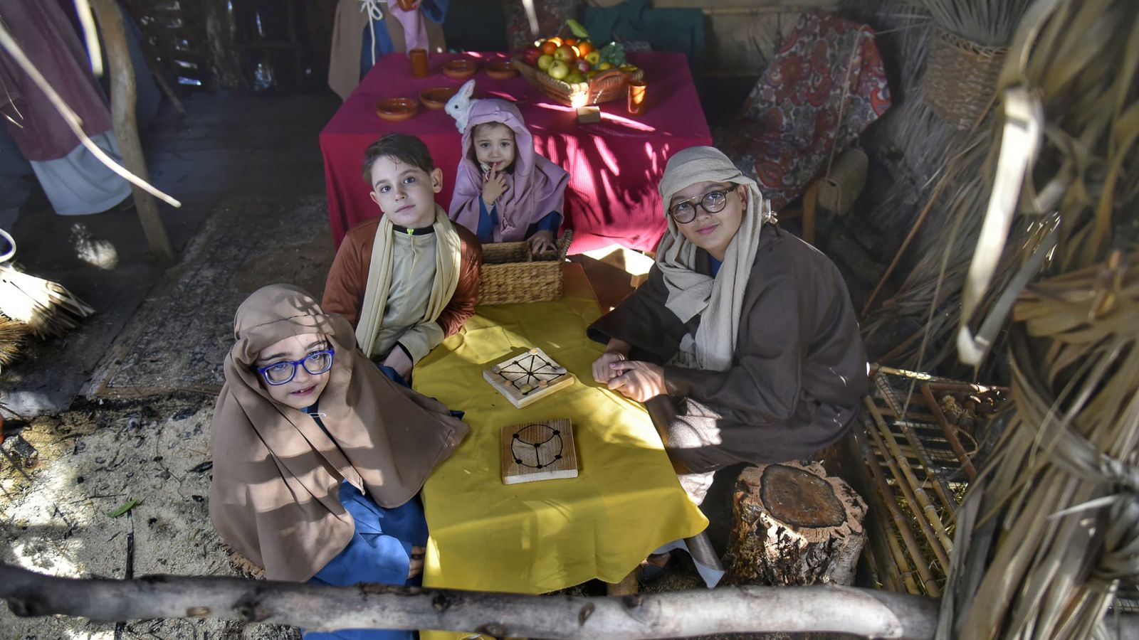El Belén viviente de Pelayo tras el incendio