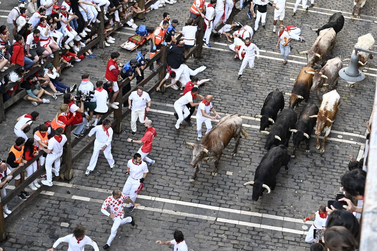 Las imágenes de los toros de Jandilla en los sanfermines