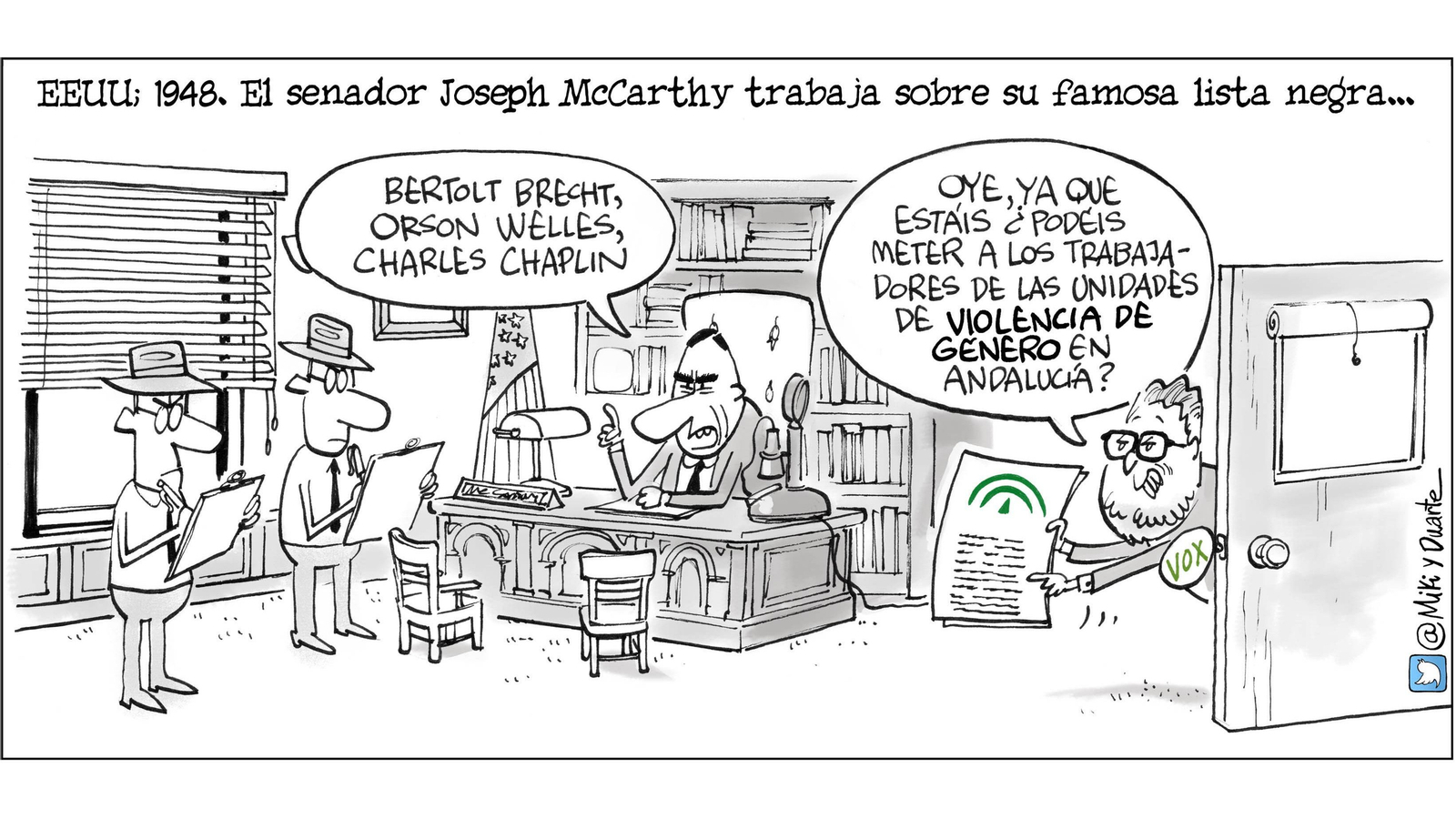 Febrero. Primeras ocurrencias de Vox en Andalucía.