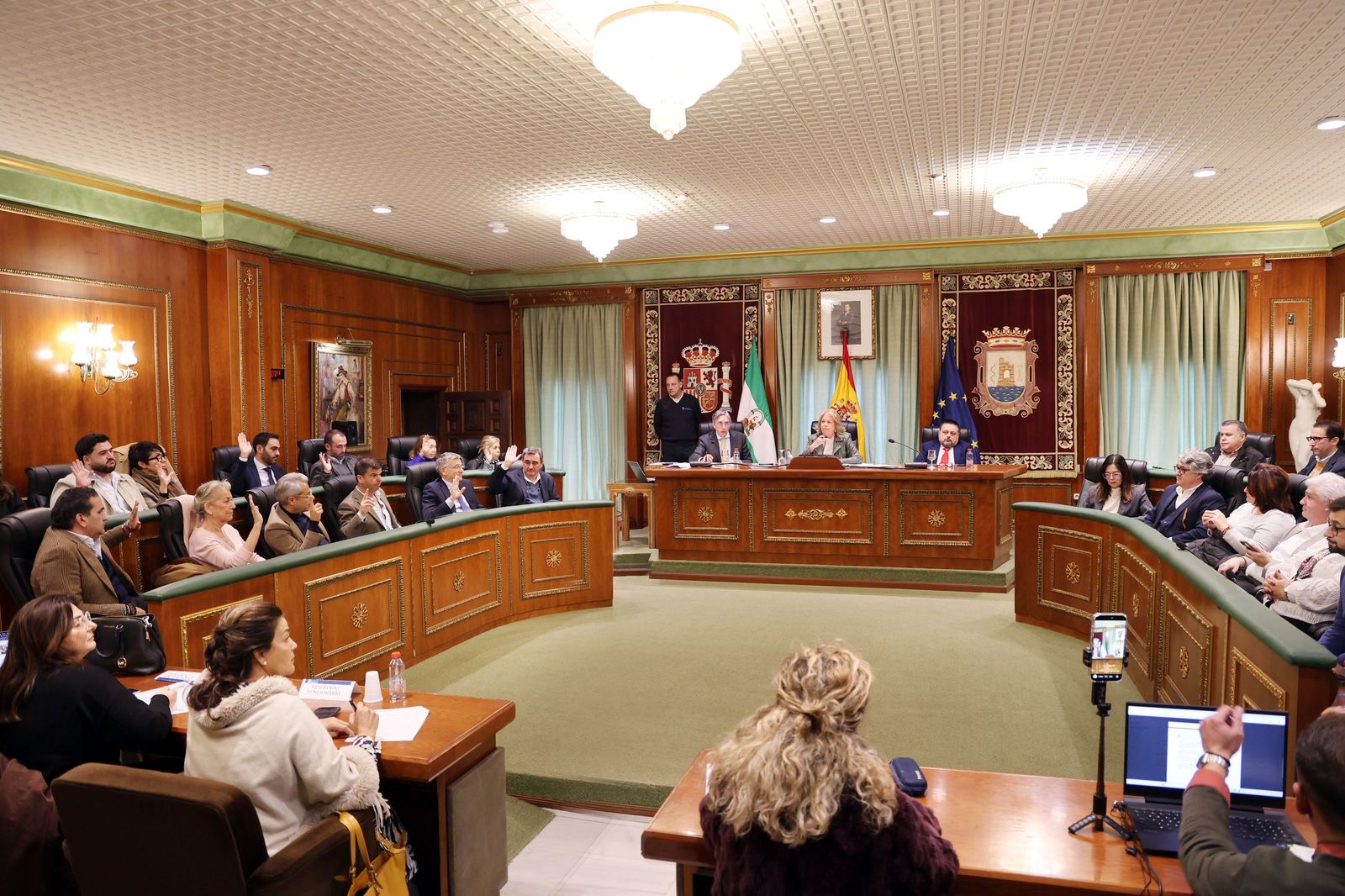 La votación de los presupuestos.