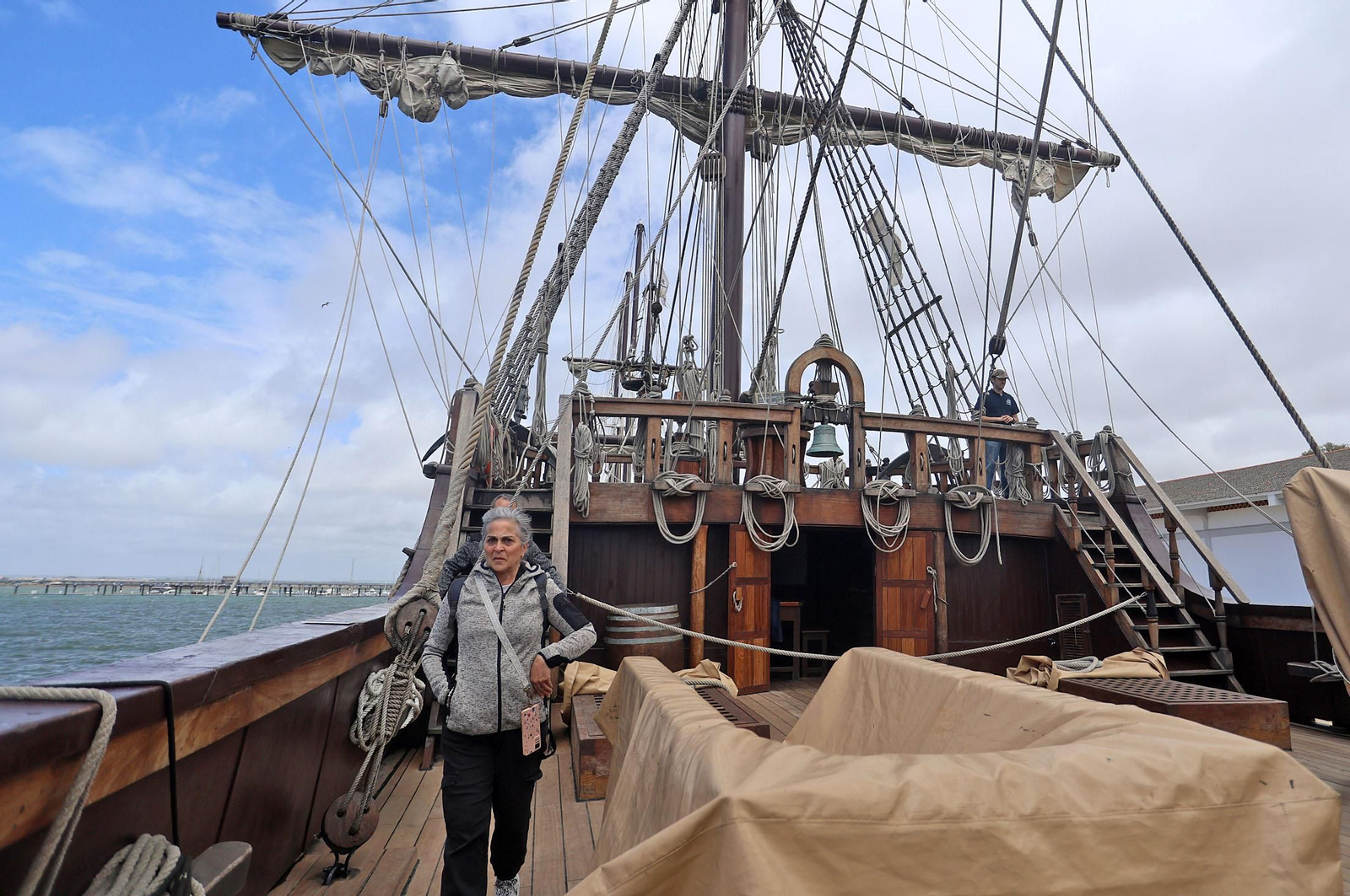 Imágenes del Galeón Andalucía en el Puerto de Huelva