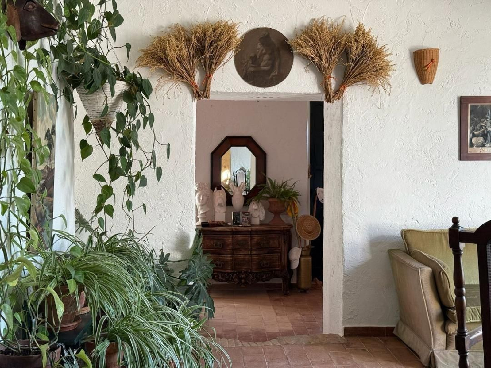 Distribuidor hacia el segundo piso.