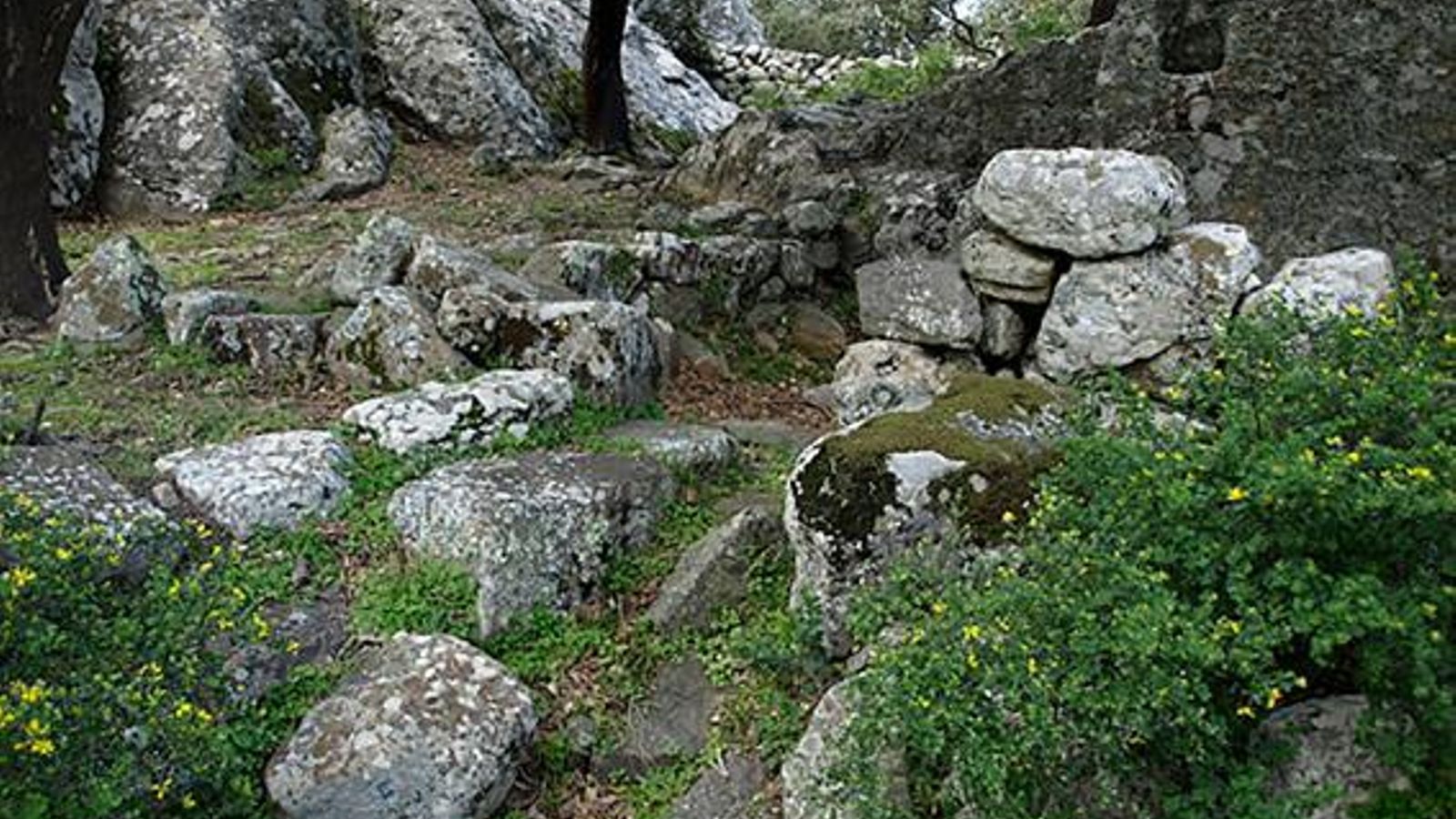 Vista de la zona de la iglesia visigoda.