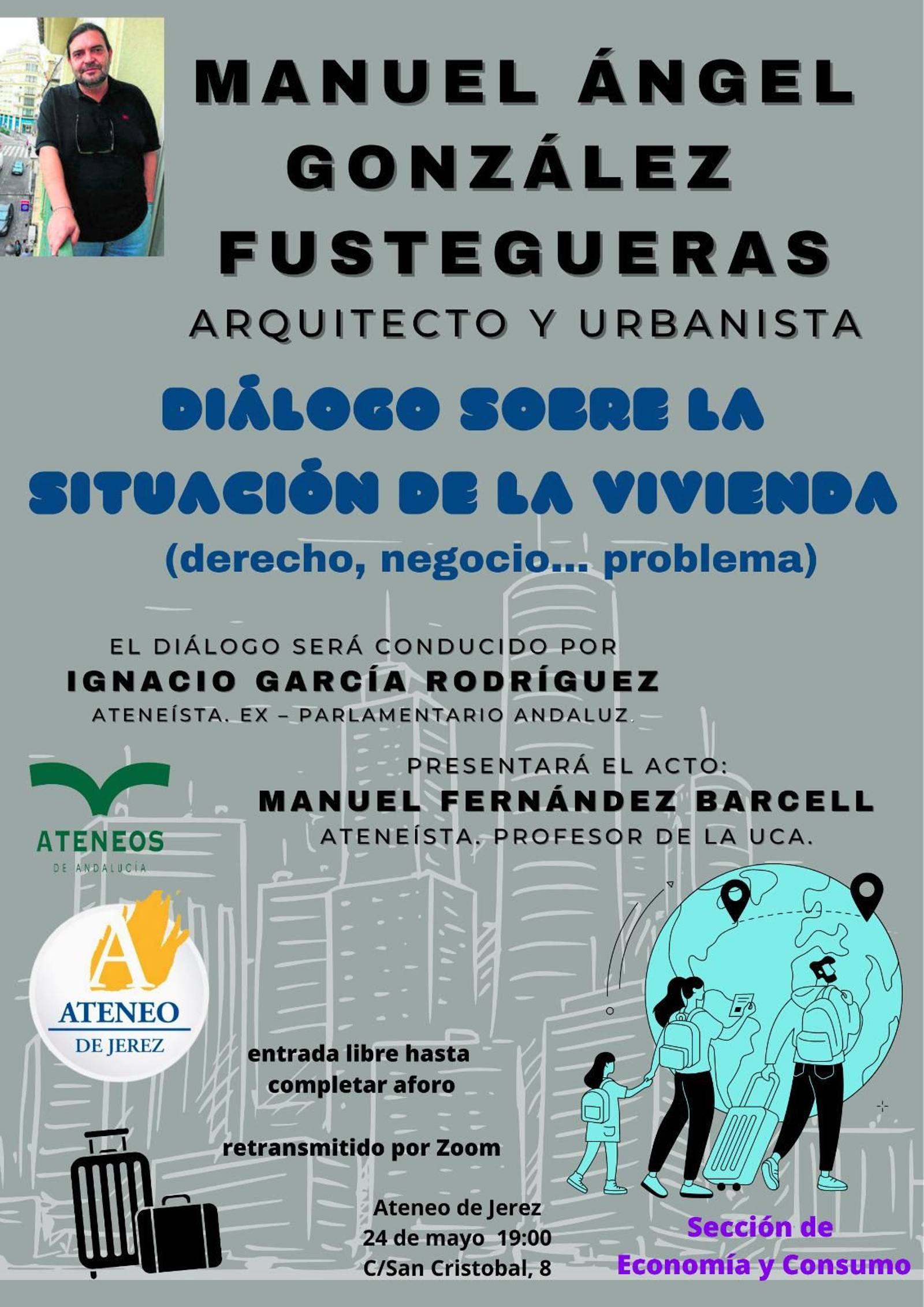 Cartel del Diálogo con Fustegueras.