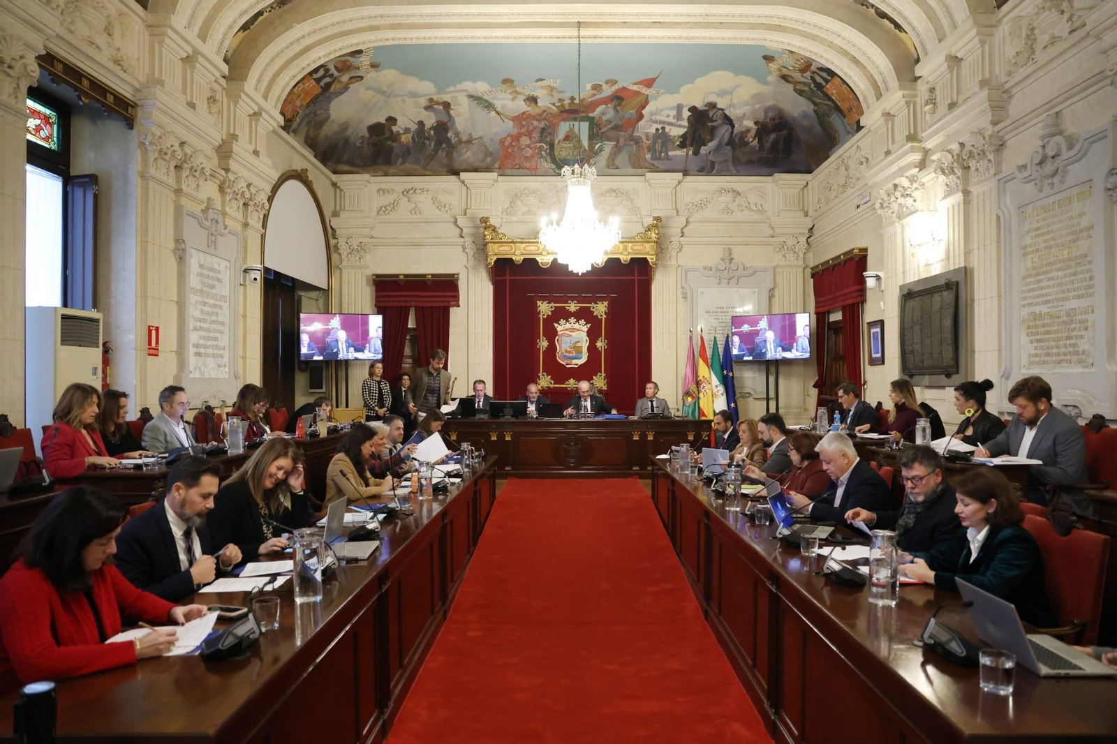 Pleno del Ayuntamiento de Málaga del mes de diciembre.