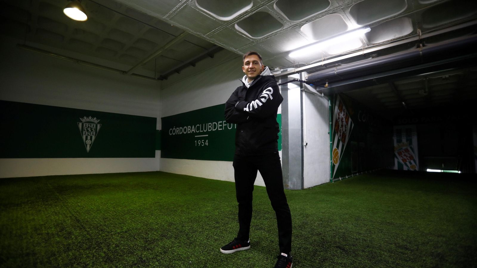 Christian Carracedo posa en la zona mixta de El Arcángel.