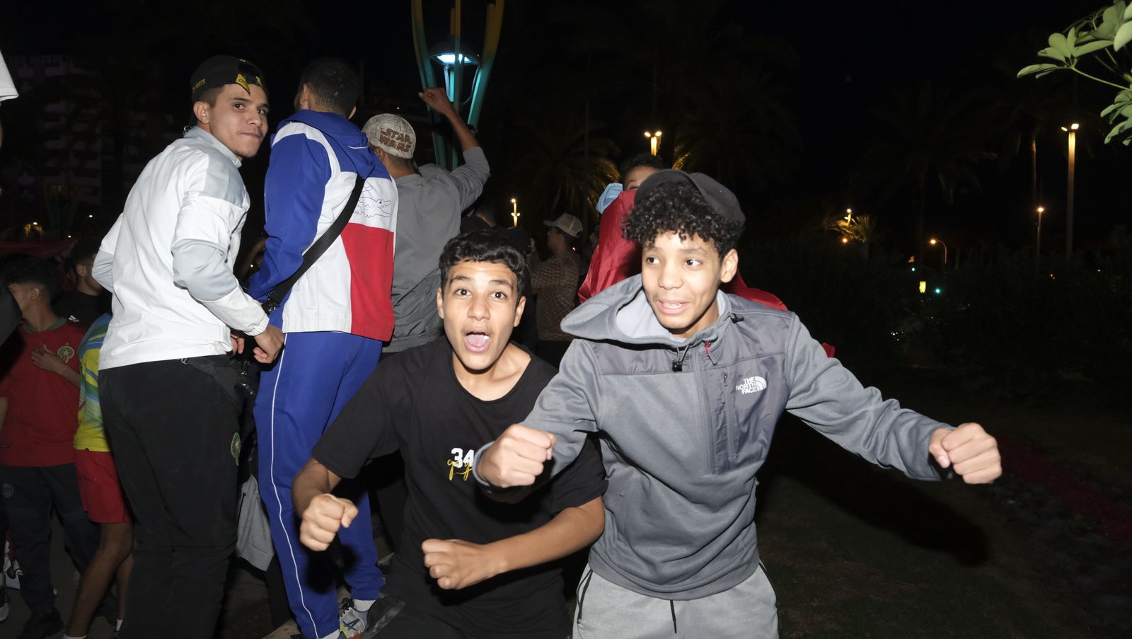 Imágenes de la celebración en Almería, del pase a semifinales de Marruecos en el Mundial de Fútbol de Qatar