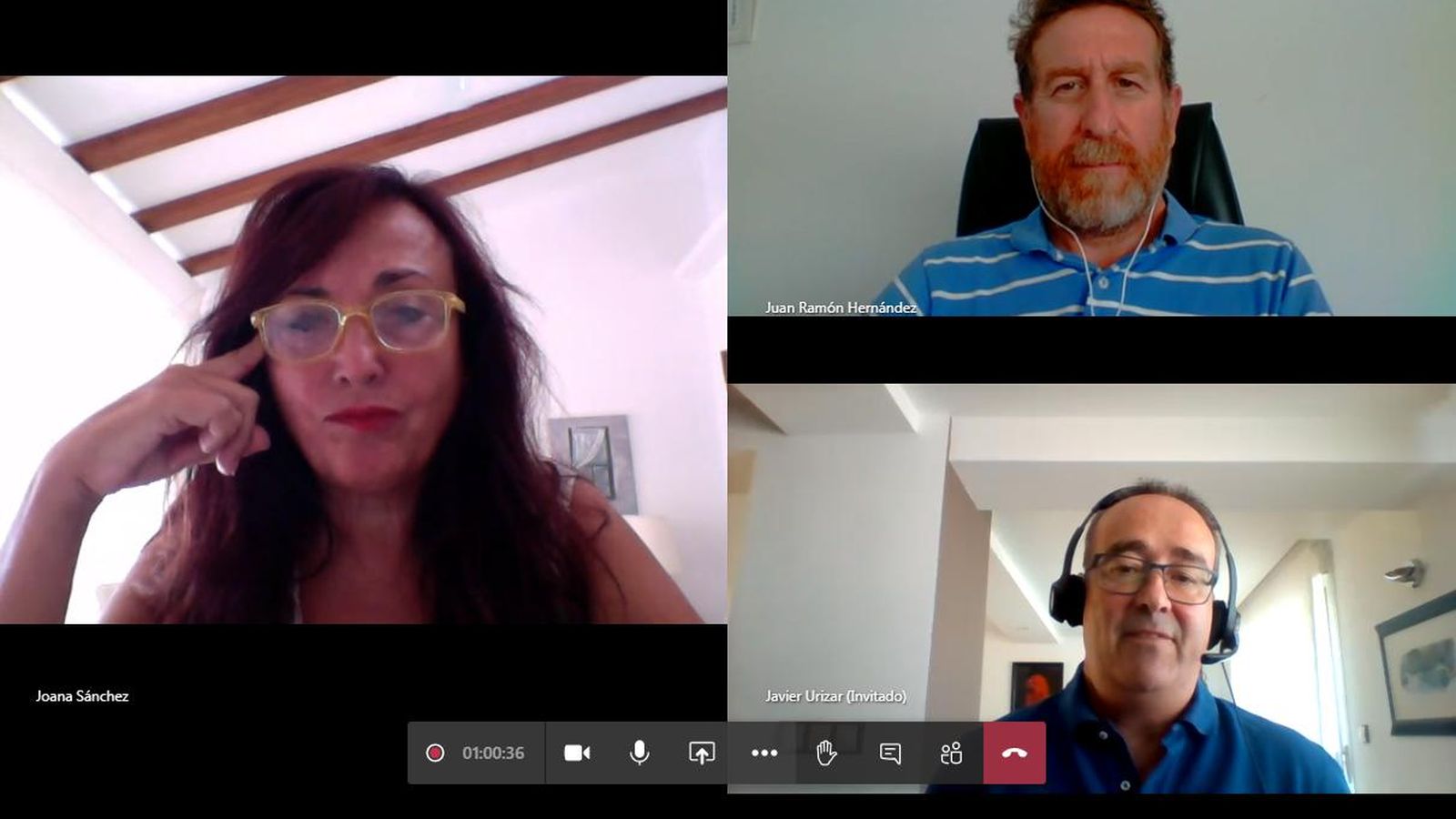 Un momento de la mesa de redacción digital mantenida ayer jueves 23 de julio.