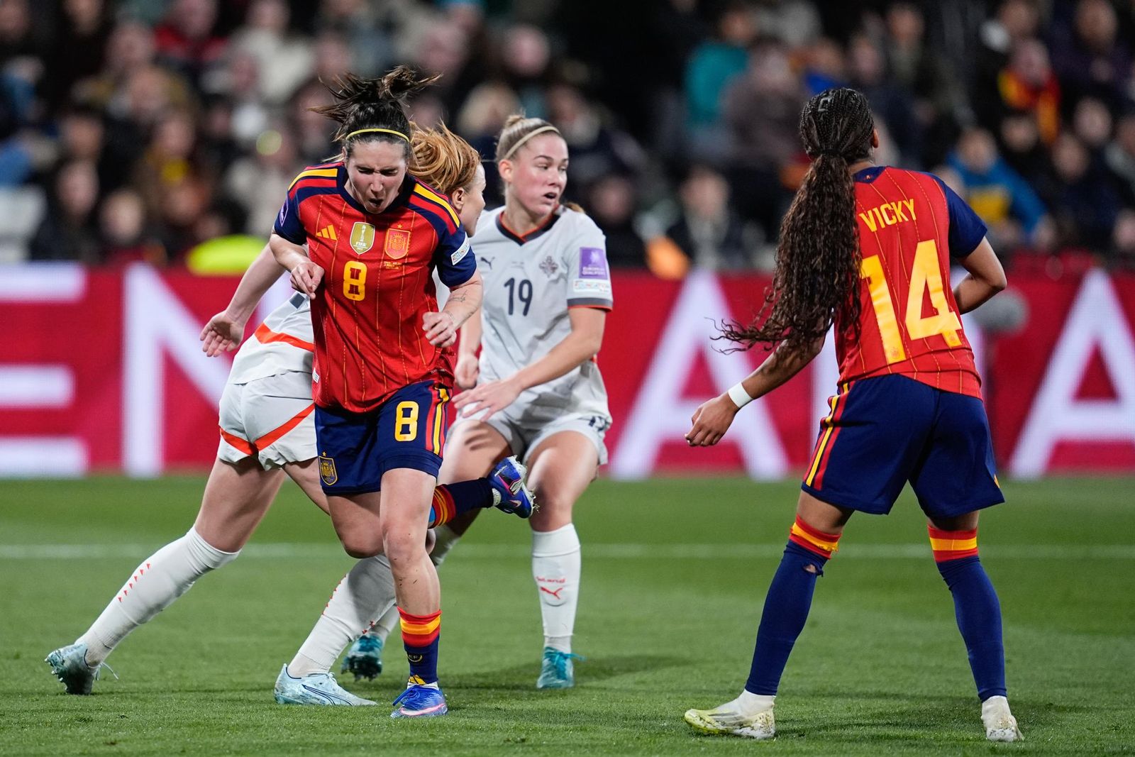 Las fotos del España-Islandia de fútbol femenino