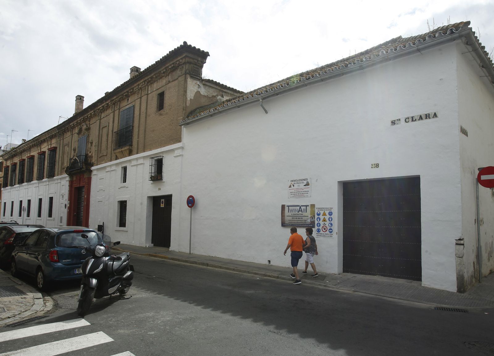 El alojamiento para turistas ocupará la esquina de las calles Santa Clara, de la Dalia y Teodosio.