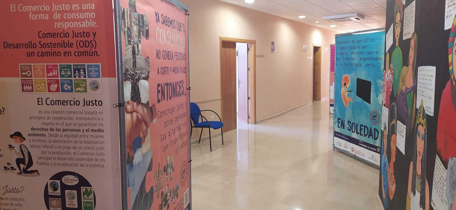 La Casa de la Cultura de Cúllar Vega acoge una exposición sobre comercio justo