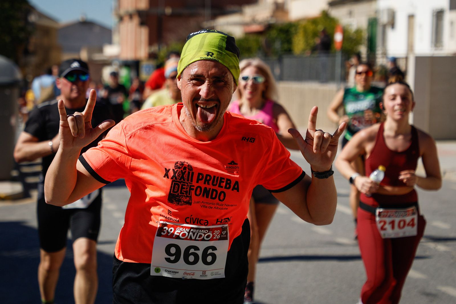 Encuéntrate en el inicio en Albolote del Gran Premio de Fondo de la Diputación