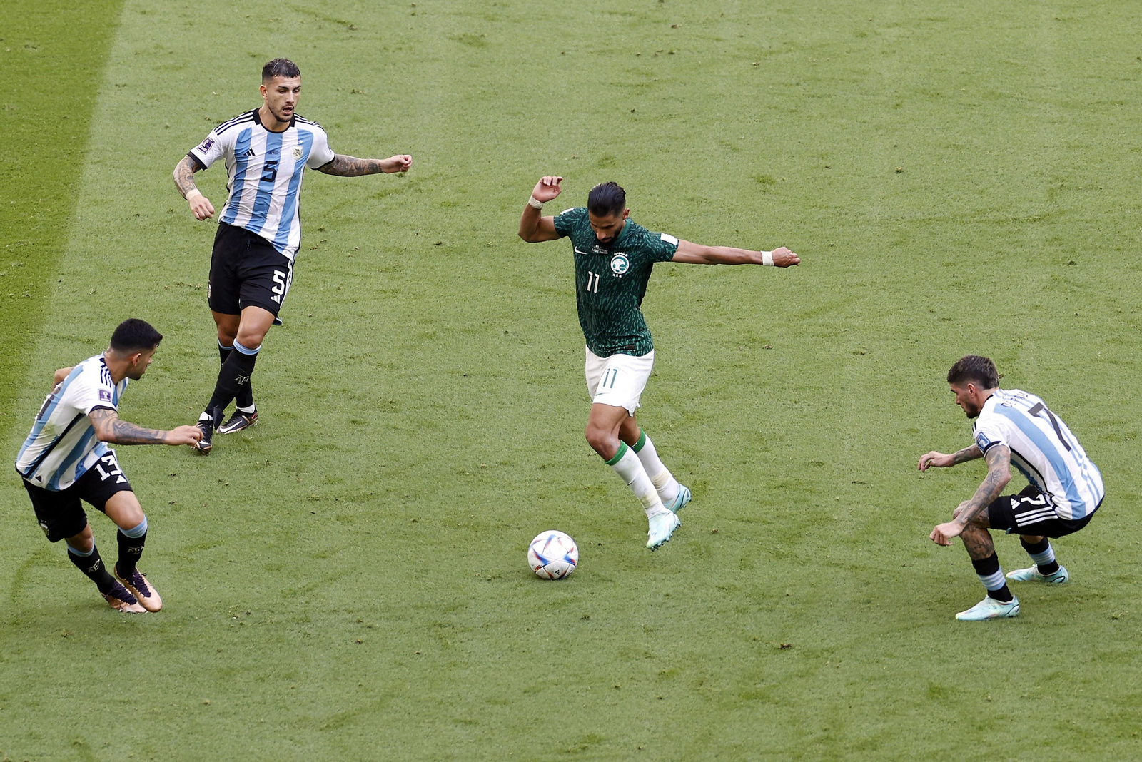 Las imágenes del Artentina - Arabia Saudí en el Mundial de Qatar