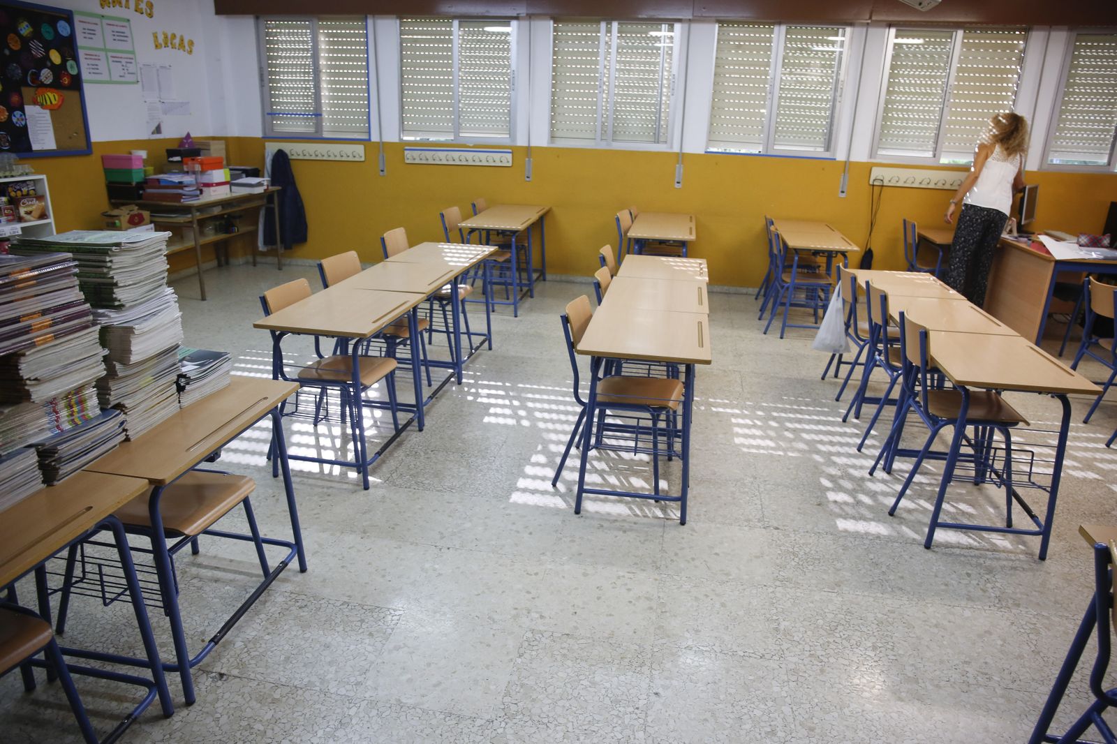 Un aula, en una imagen de archivo.