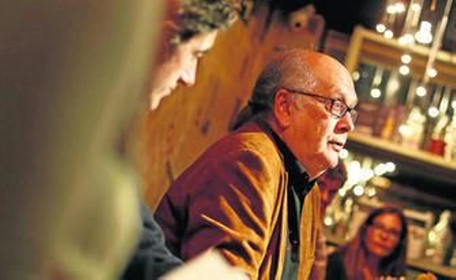 Álvaro Salvador, en la reciente presentación en Madrid de su último poemario.