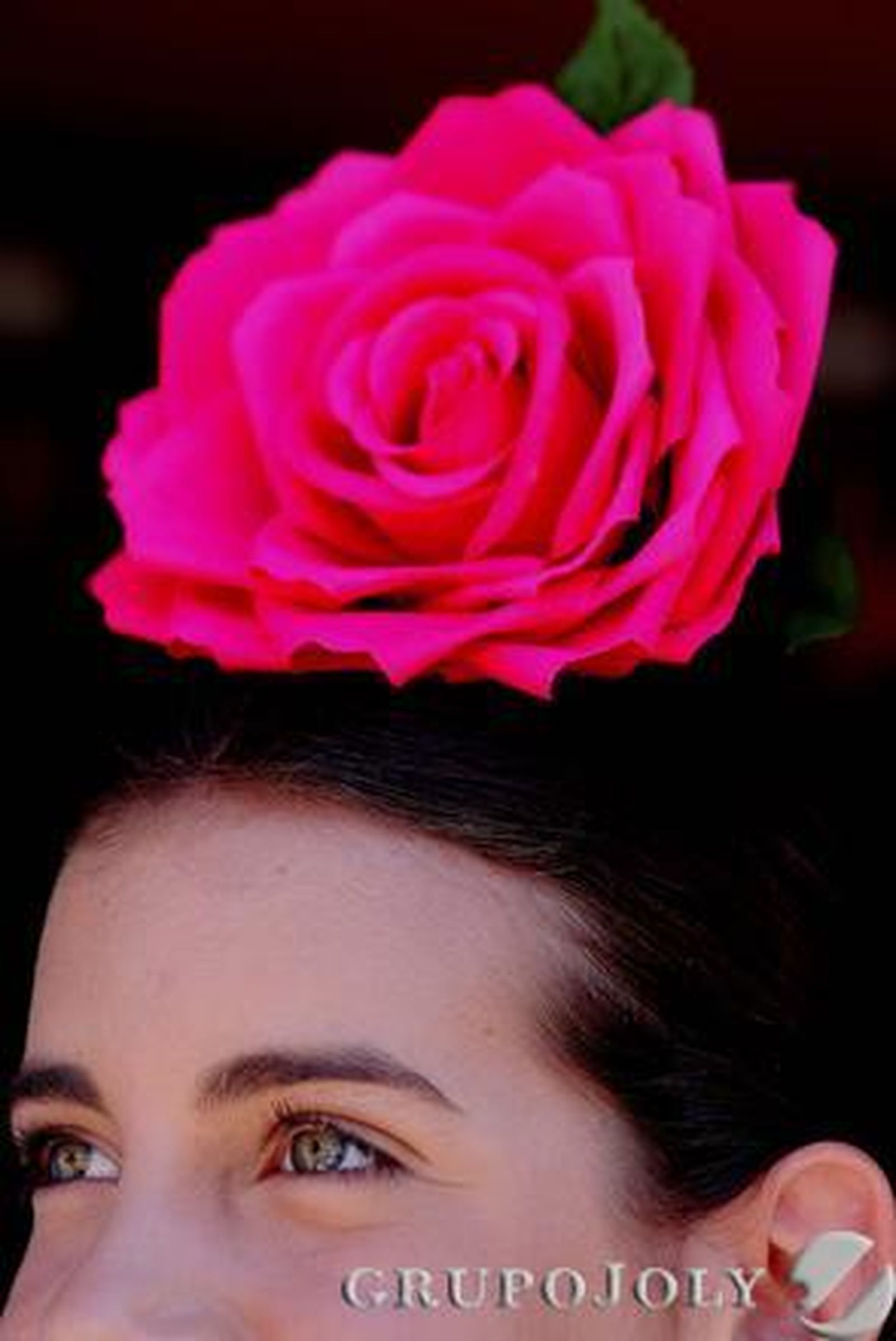Bonita imagen de una joven rociera con la flor adornando su pelo

Foto: Pascual