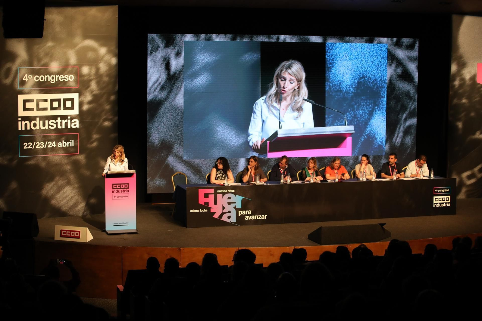La ministra de Trabajo, Yolanda Díaz, en Toledo. La ministra de Trabajo, Yolanda Díaz, en Toledo.