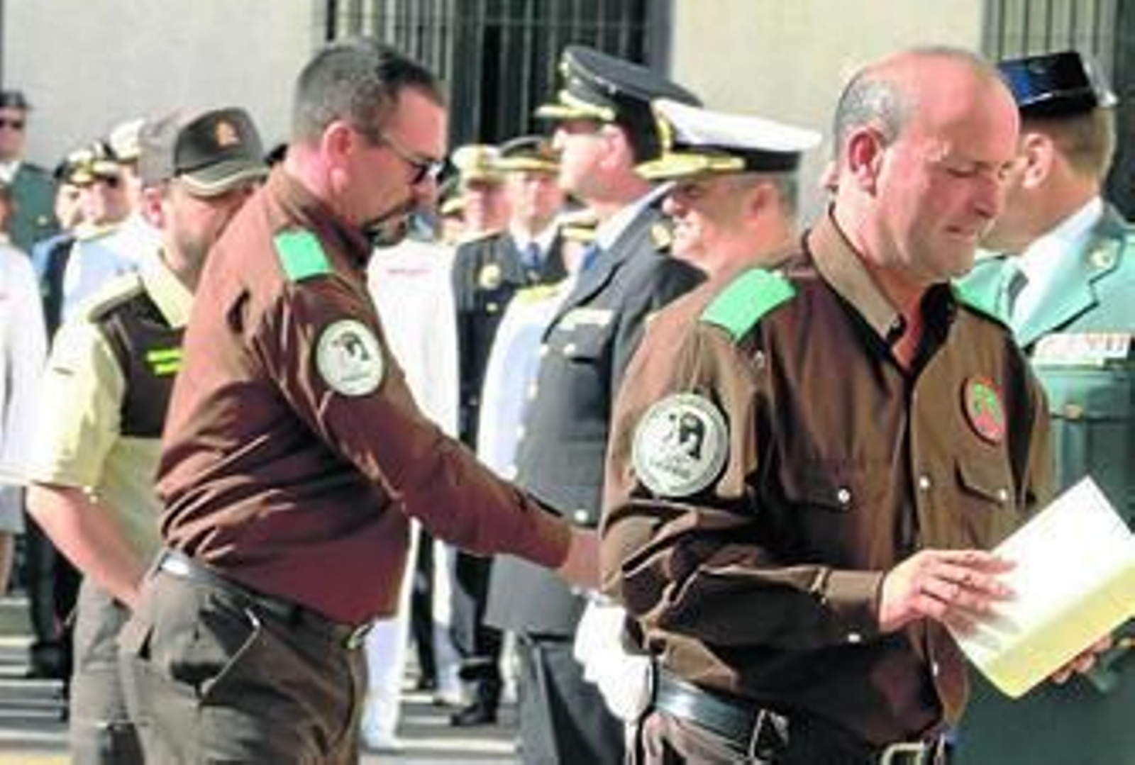 Los guardas rurales de Agasa reciben, el martes, sus menciones honoríficas.