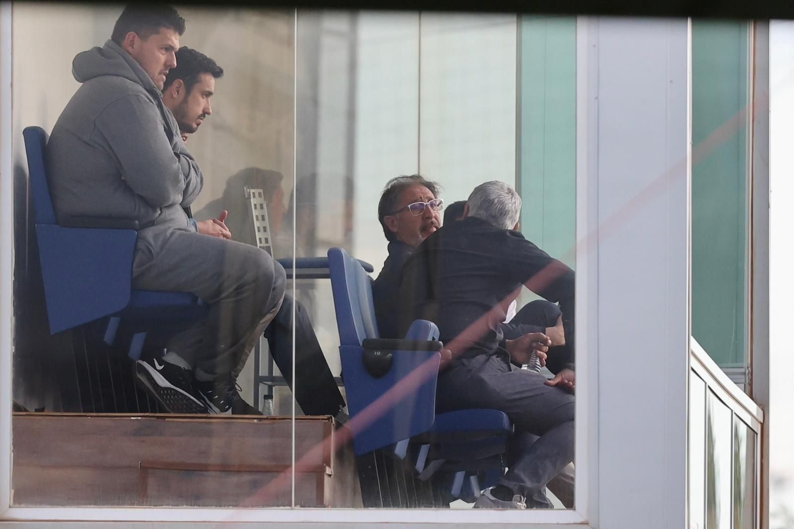 Loren Juarros y Sergio Pellicer, en la Federación.