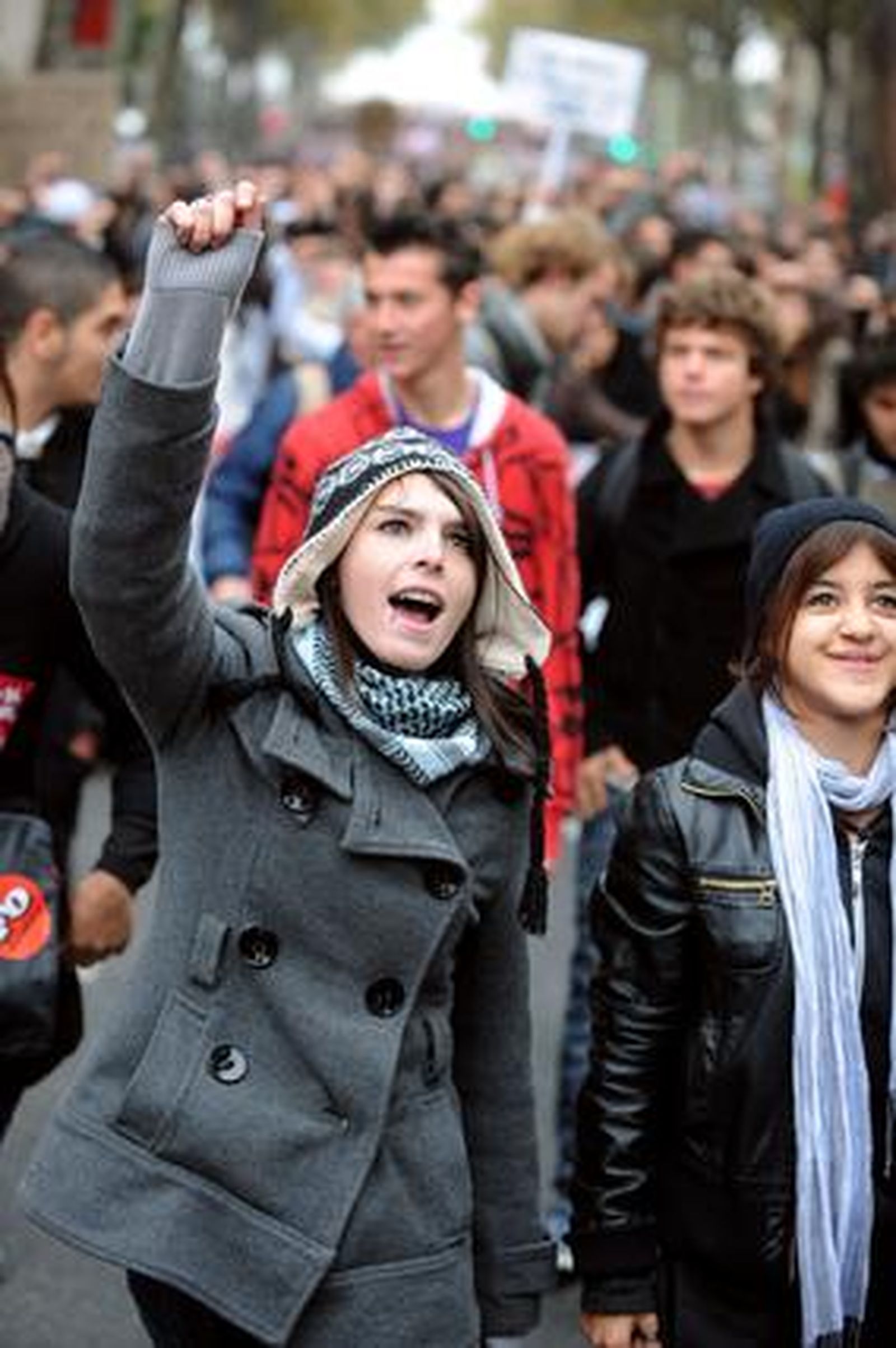 Los franceses se echan a la calle para que Sarkozy no eleve la edad de jubilación.

Foto: AFP