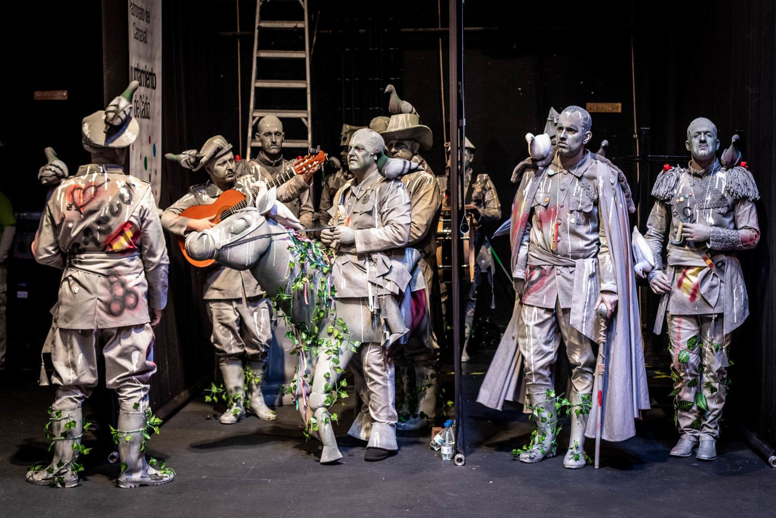 Ambiente en la trasera del Falla durante sexta función clasificatoria del COAC 2019