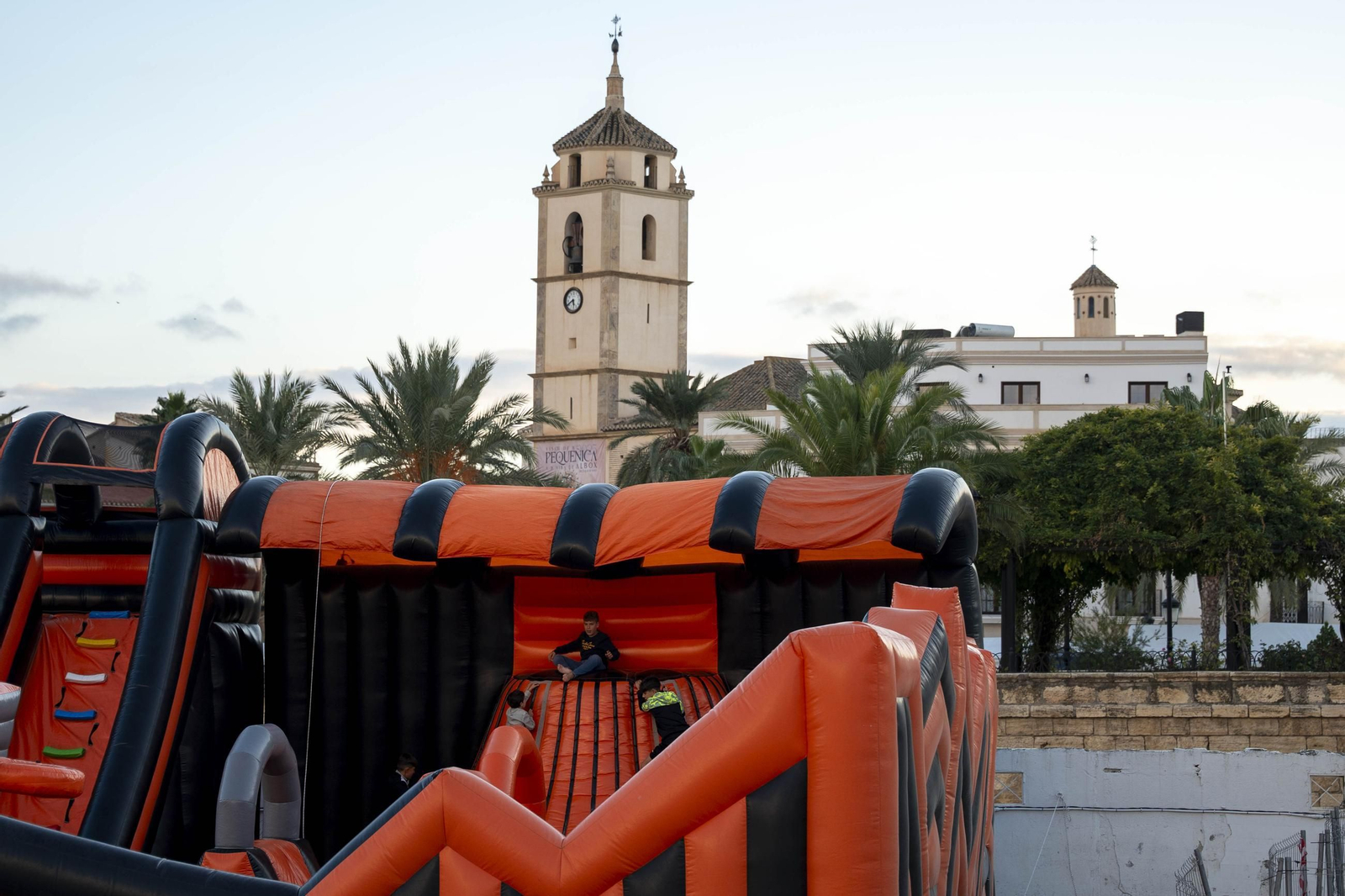 Circuito de hinchables infantiles Ninja Warrior de la feria de Albox