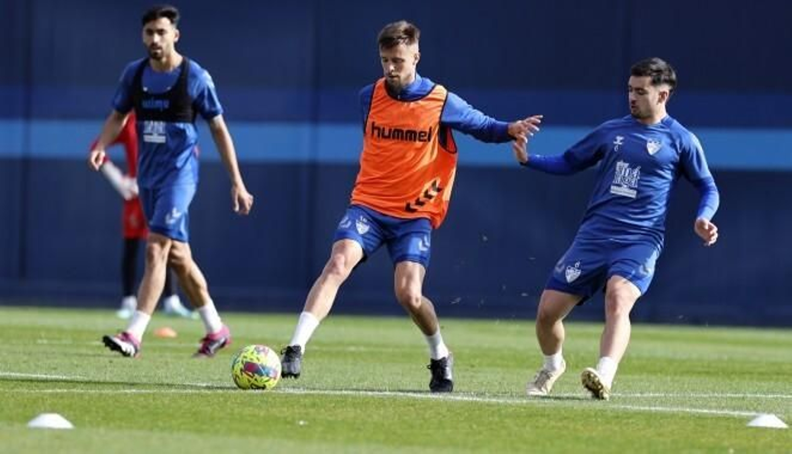 Entrenamiento del Málaga. Entrenamiento del Málaga.