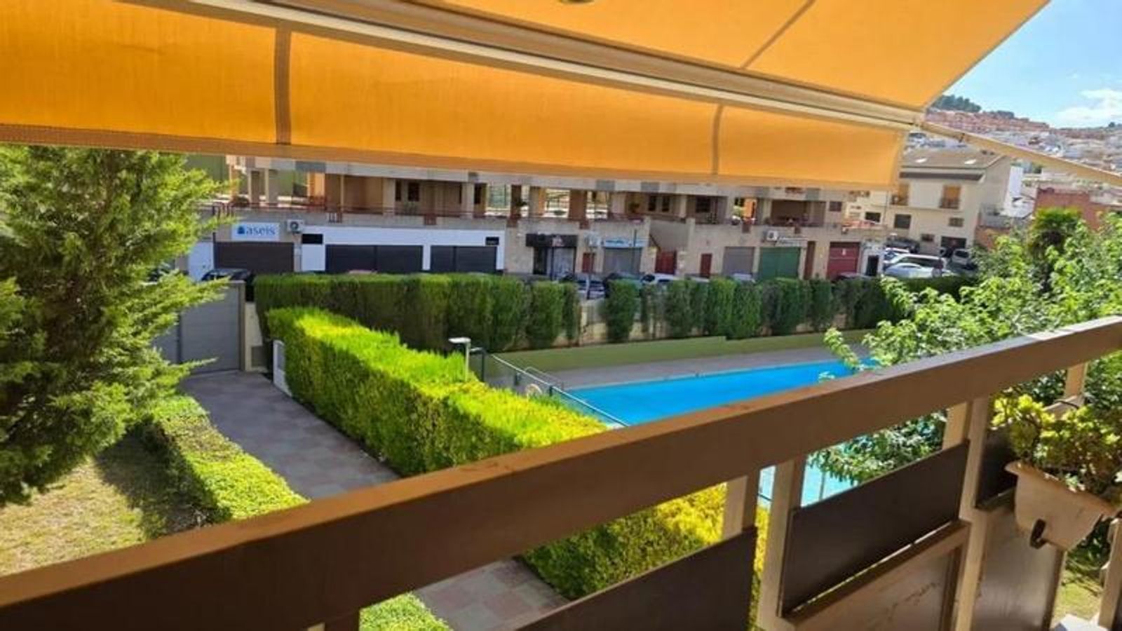 Vistas desde la vivienda situada en la zona próxima al Hospital.