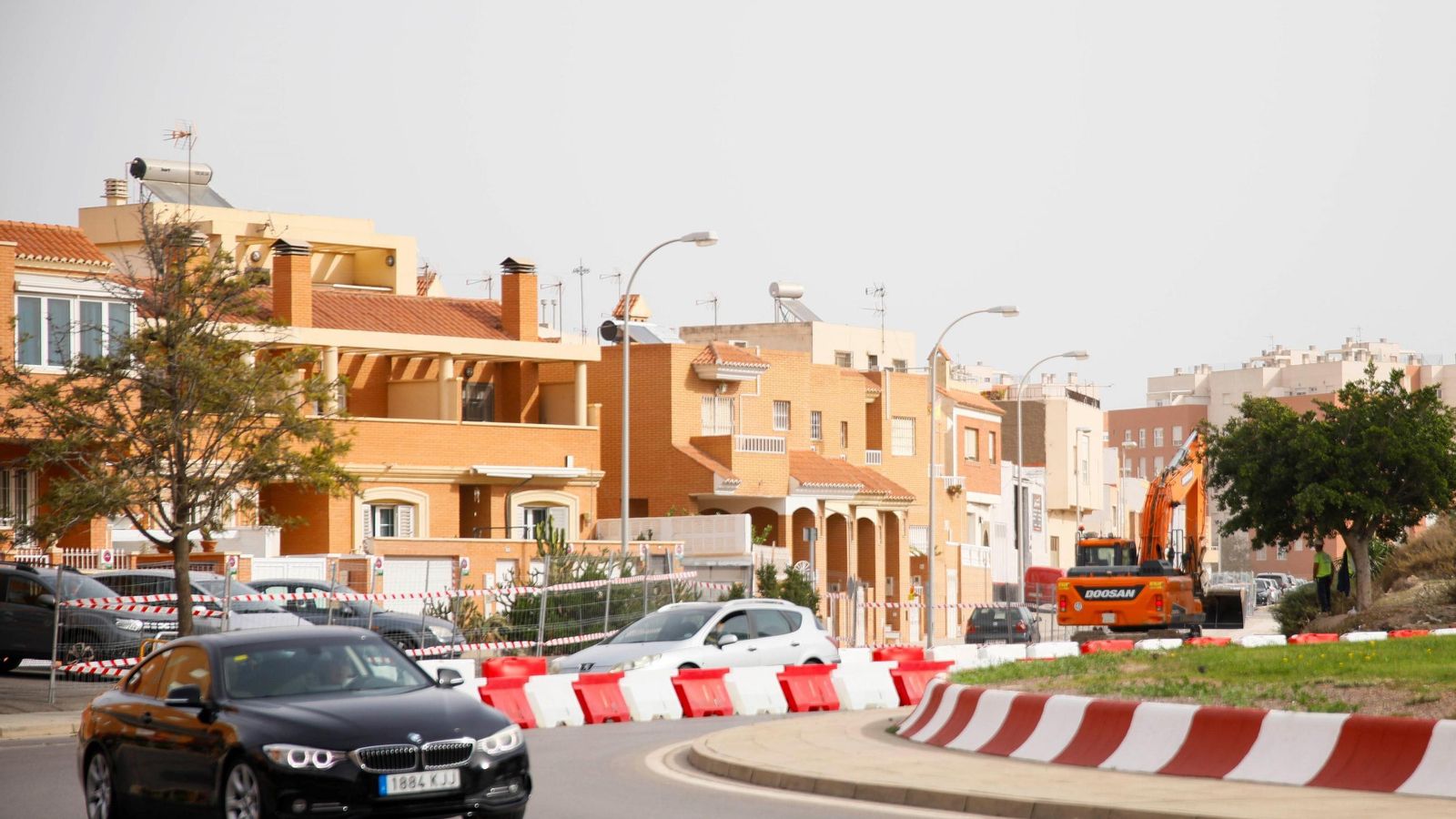 Tráfico lento en las rotondas