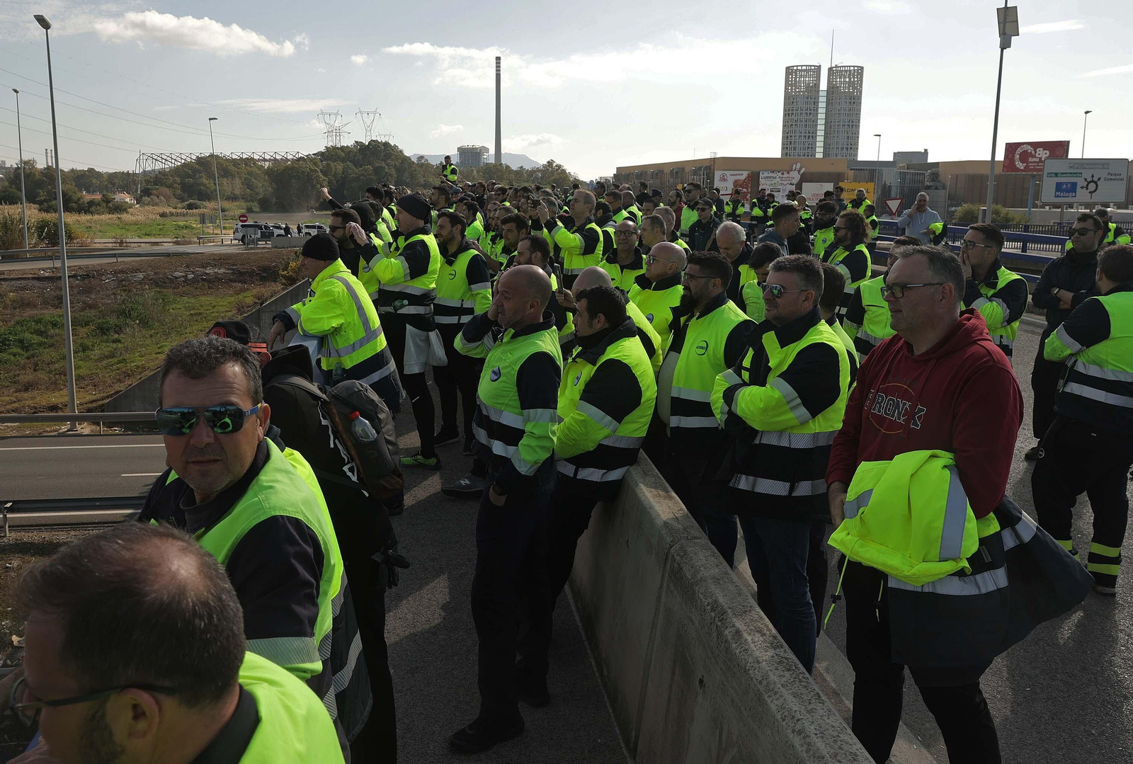 Fotos de la tractorada de agricultores del Valle del Guadiaro en el Campo de Gibraltar