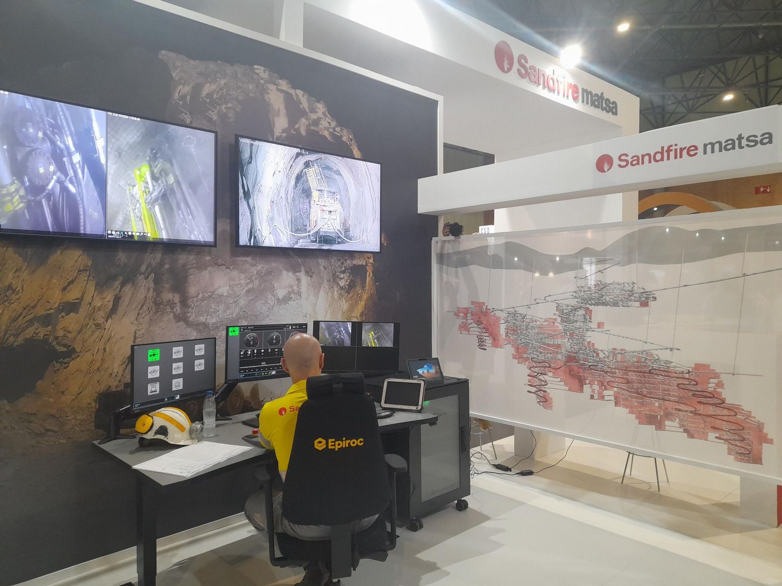 Sandfire MATSA han presentado 'teleremote' en el Mining and Mineral Hall (MMH) 2024