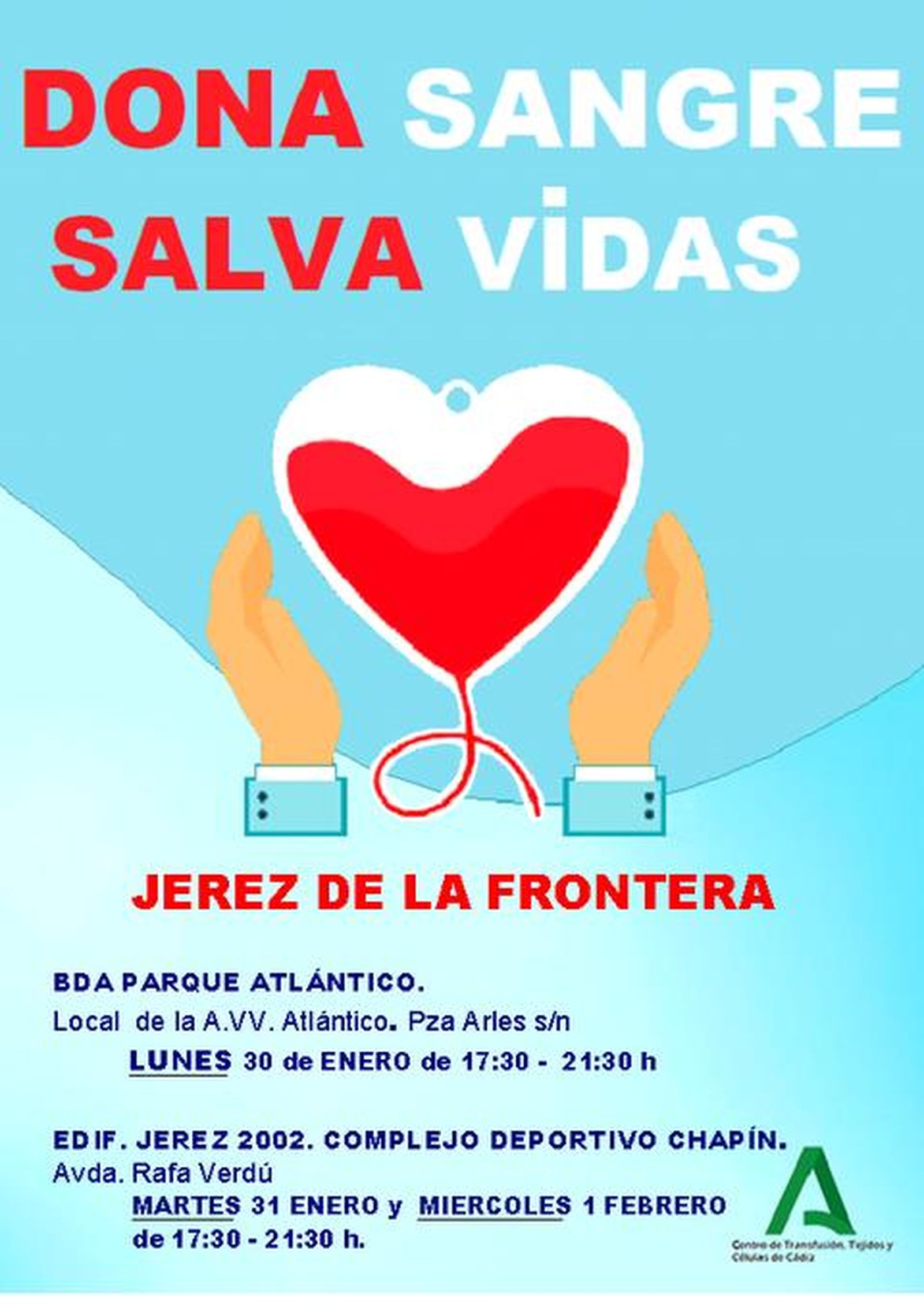 Cartel de la donación de sangre