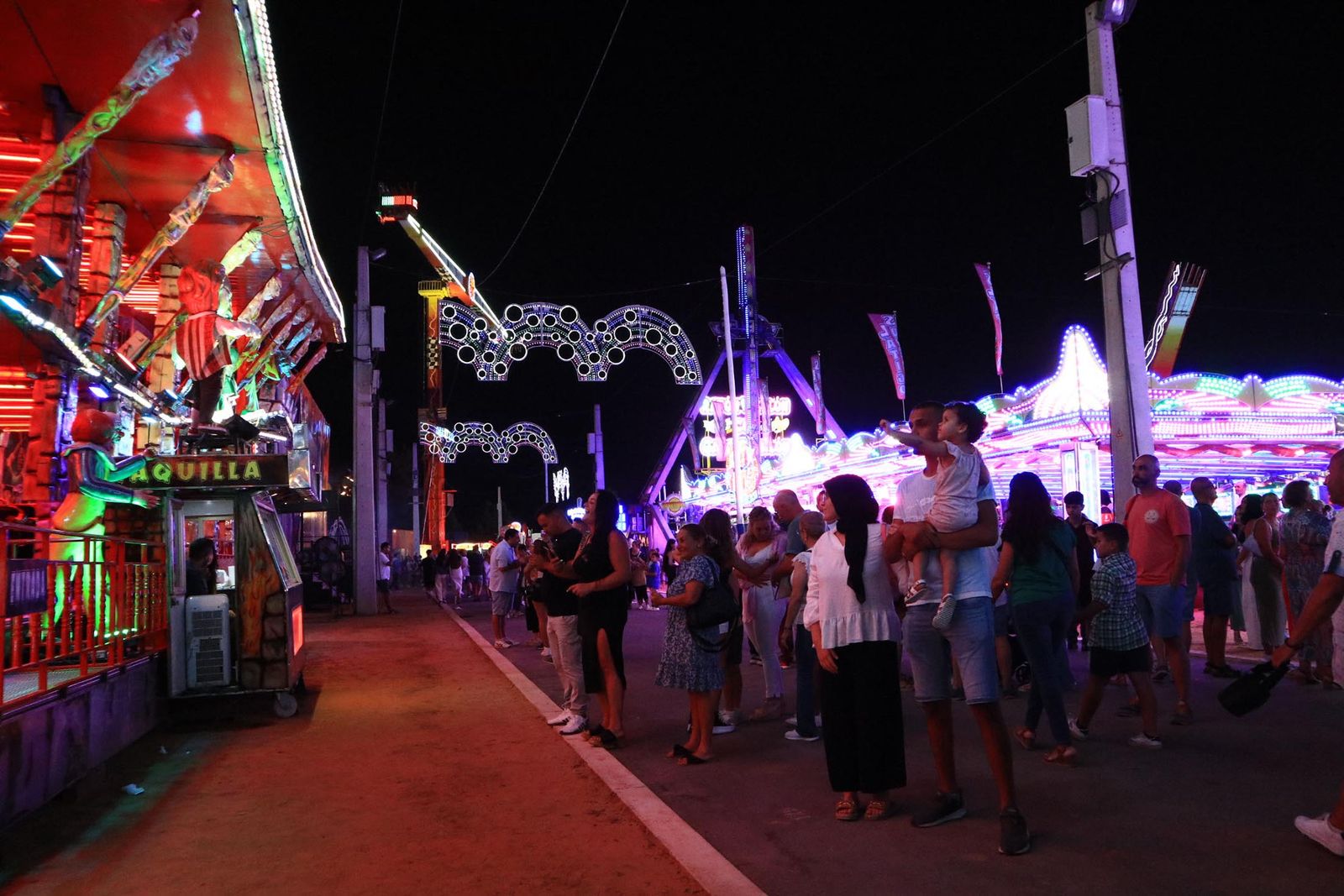 Imágenes del ambiente de Colombinas el día 4 de agosto