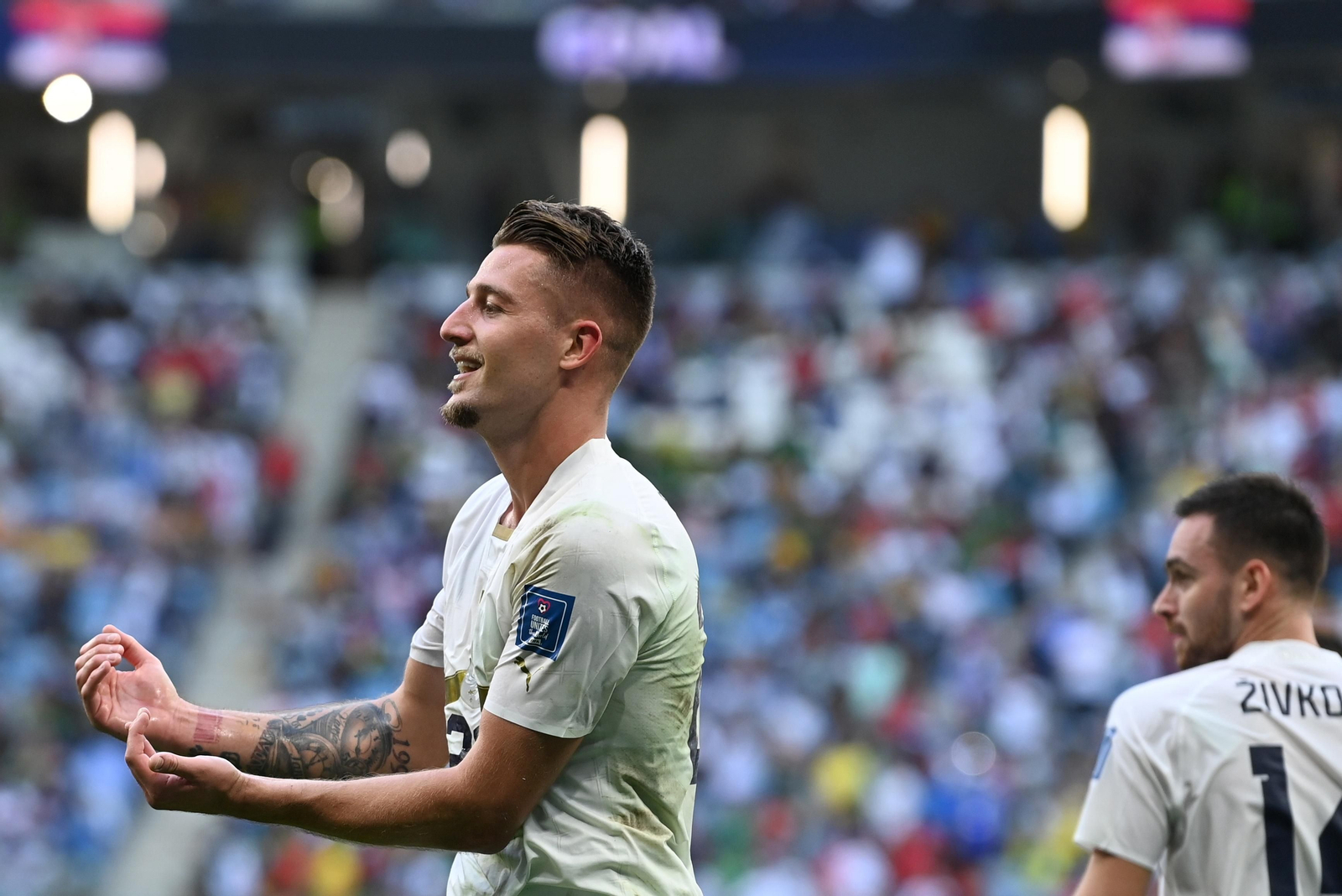 Las imágenes del Camerún - Serbia